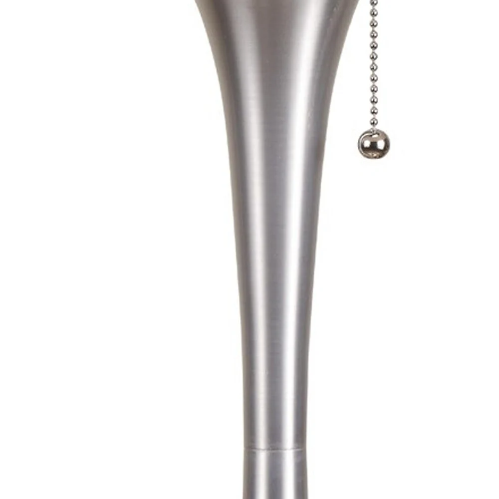 Minimalist Silver Metal Table Lamp By Homeroots - Image 4