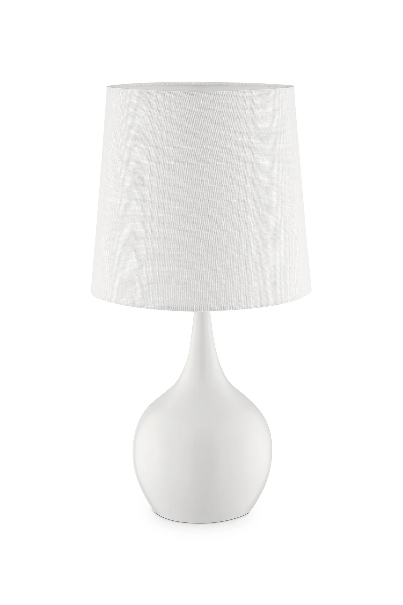 Minimalist White Table Lamp with Touch Switch By Homeroots - Image 2