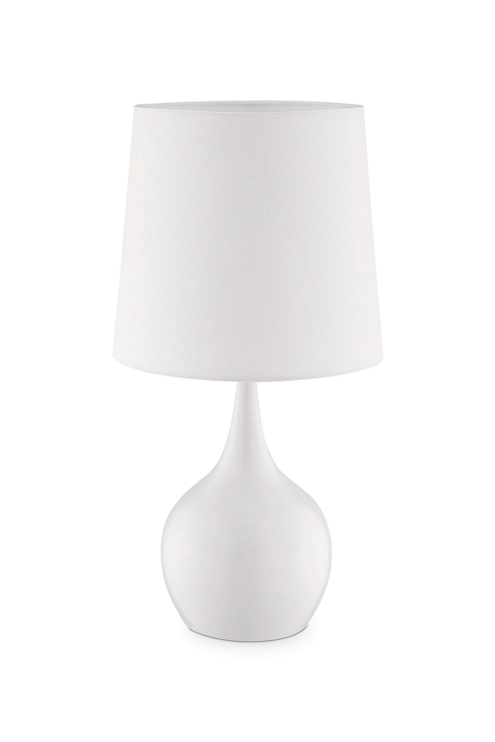 Minimalist White Table Lamp with Touch Switch By Homeroots - Image 3