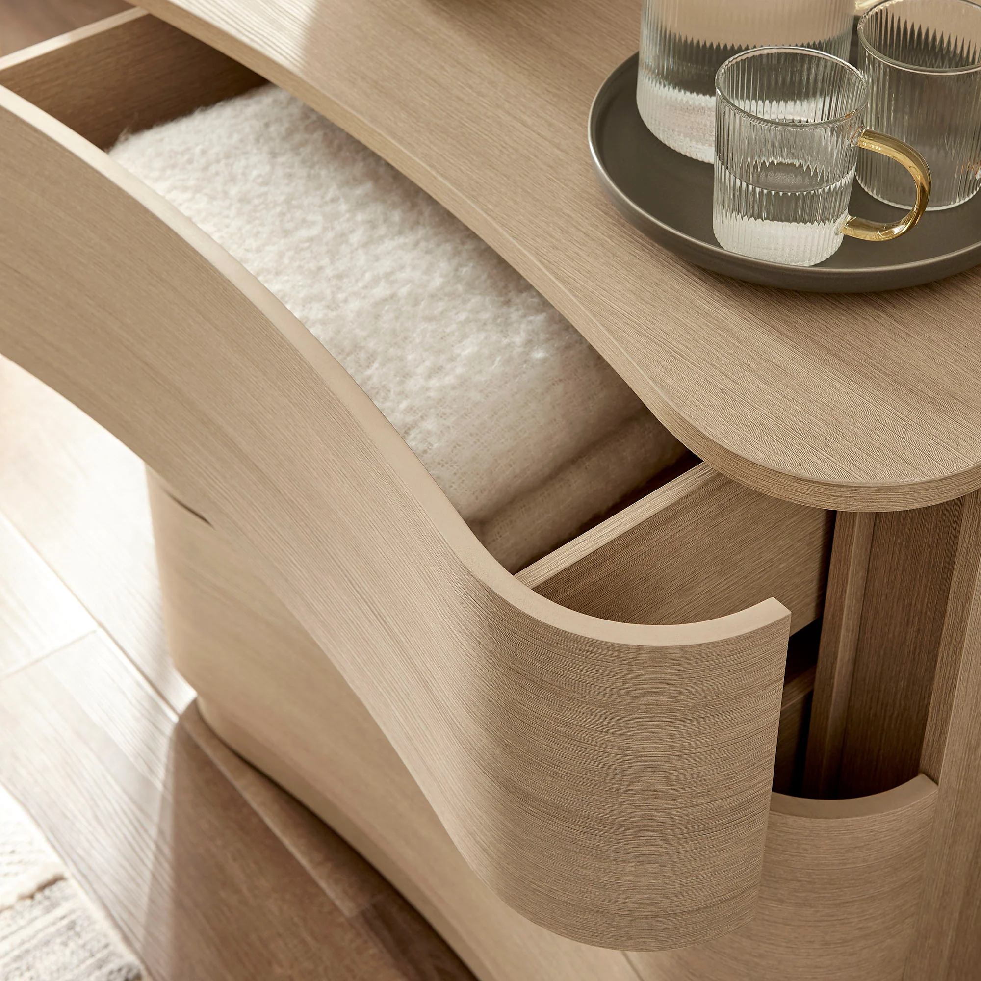 Mirae 3-Drawer Curved Compact Dresser by Modway - Image 15