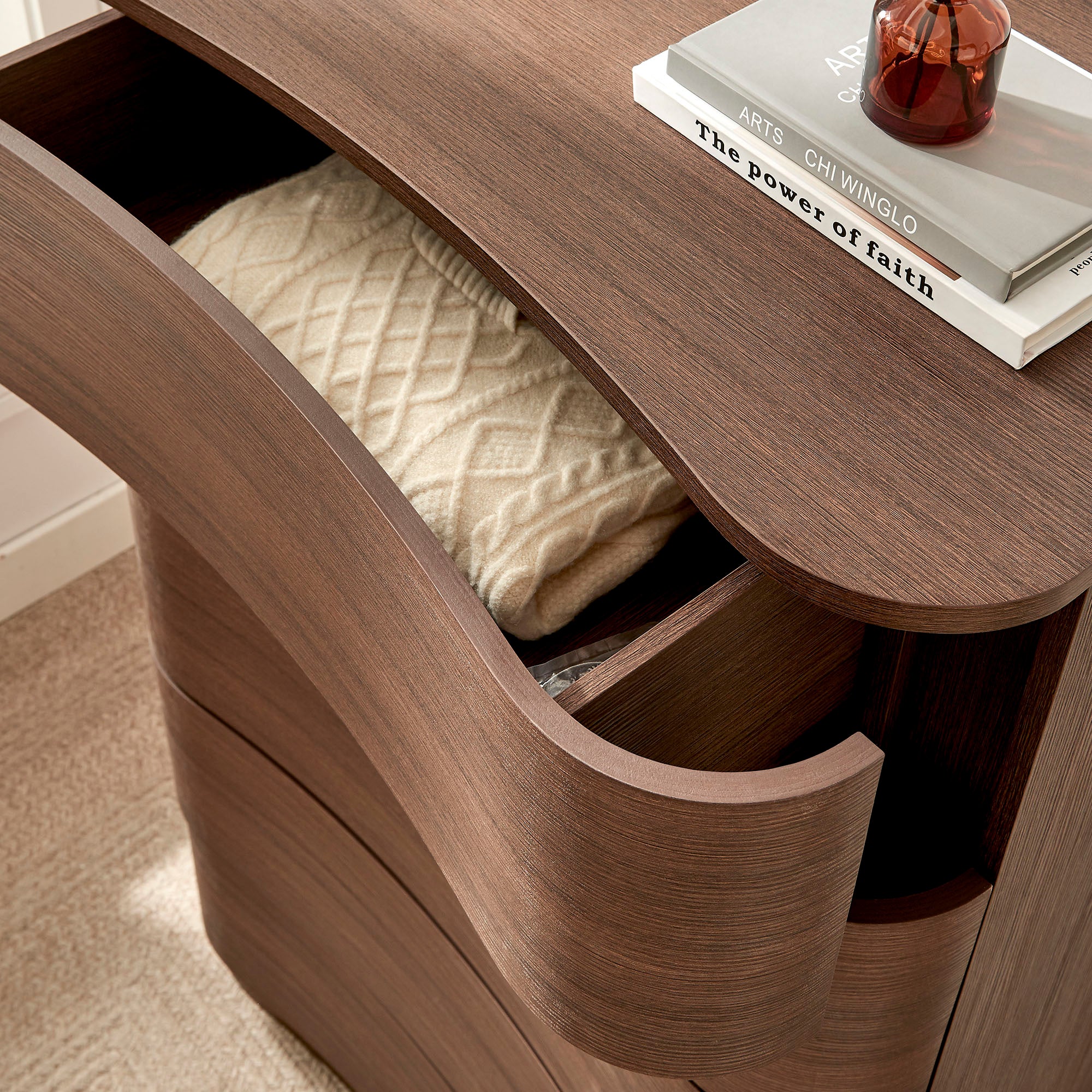 Mirae 5-Drawer Curved Dresser Chest of Drawers by Modway - Image 6