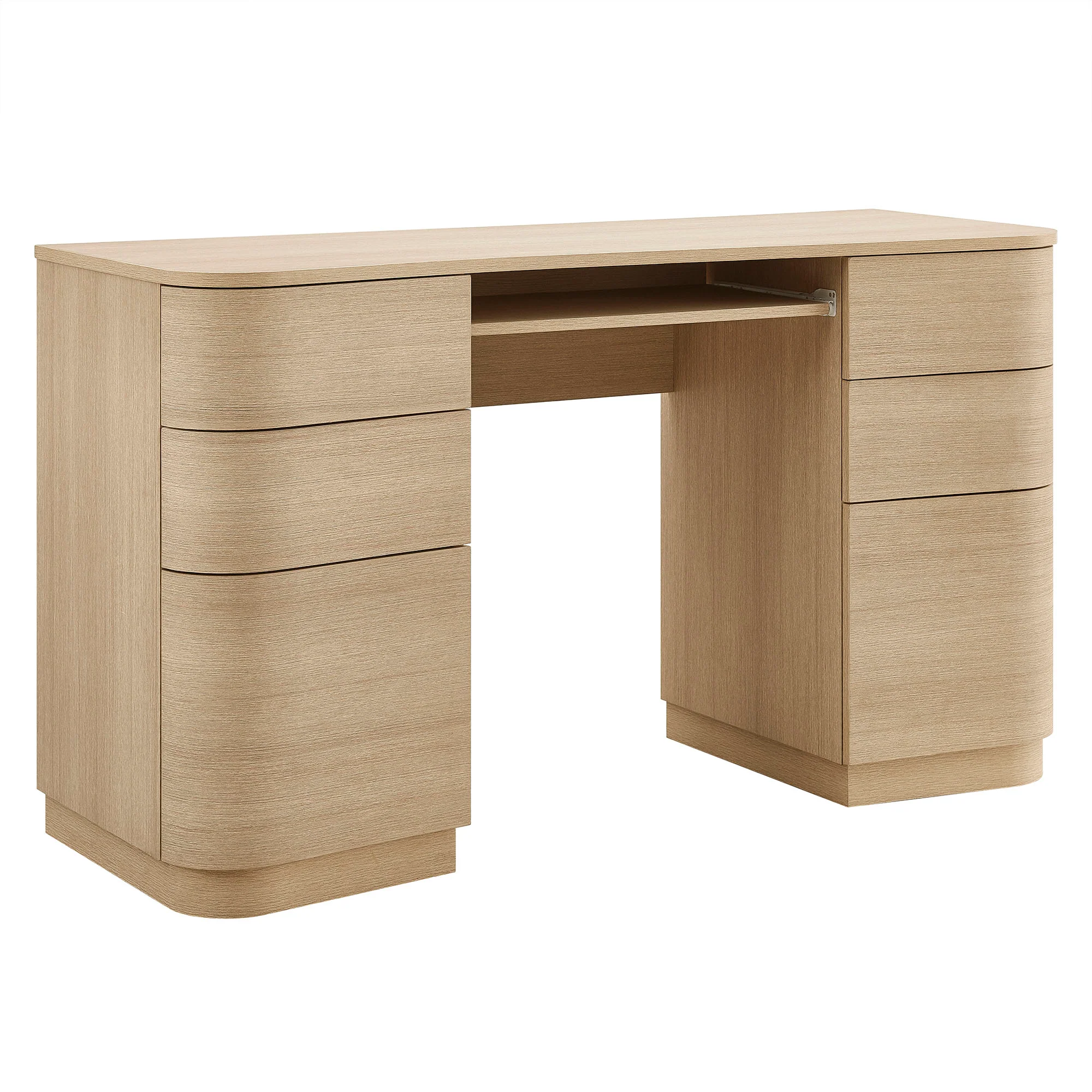 Mirae 55" 6-Drawer Curved Office Desk by Modway - Image 11
