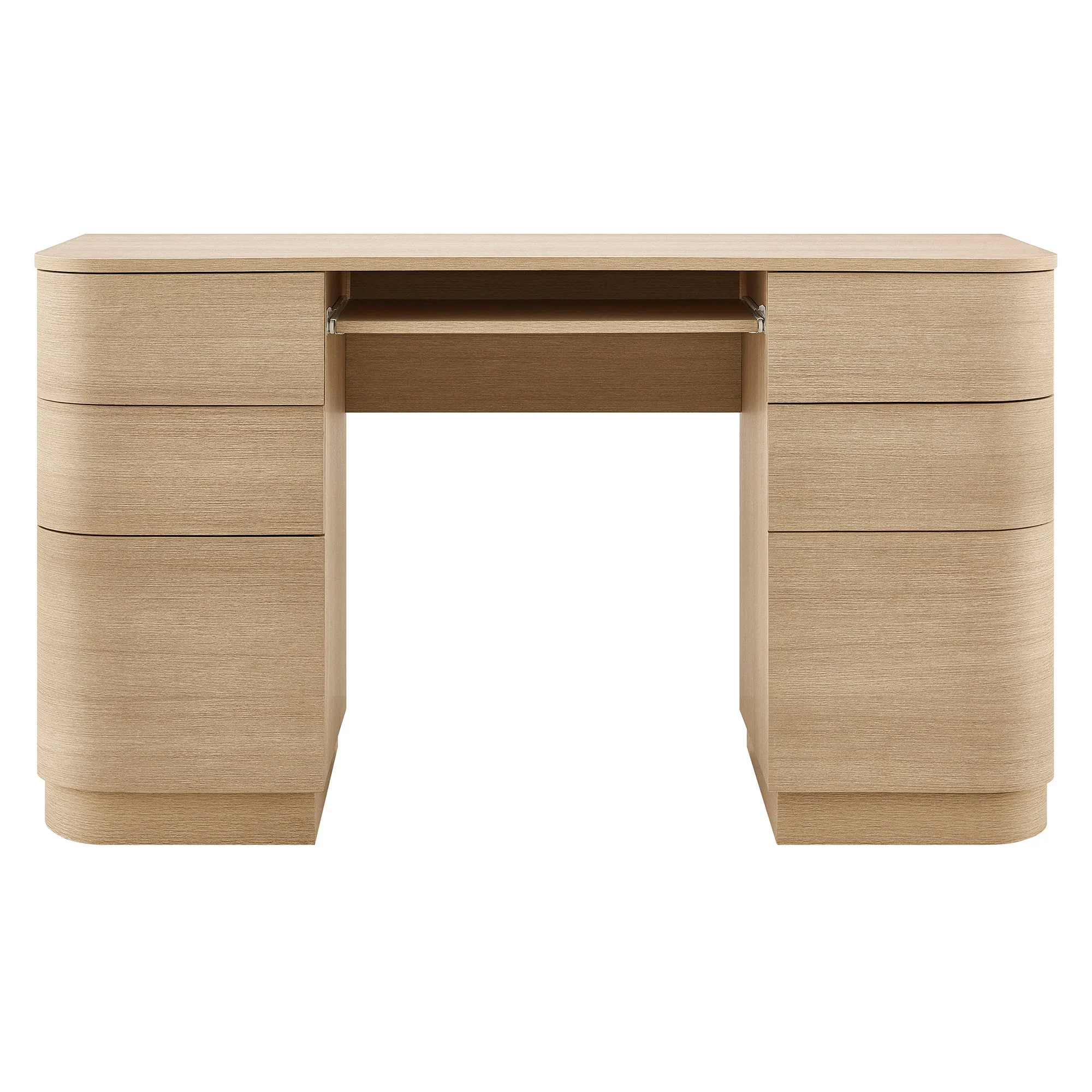 Mirae 55" 6-Drawer Curved Office Desk by Modway - Image 13