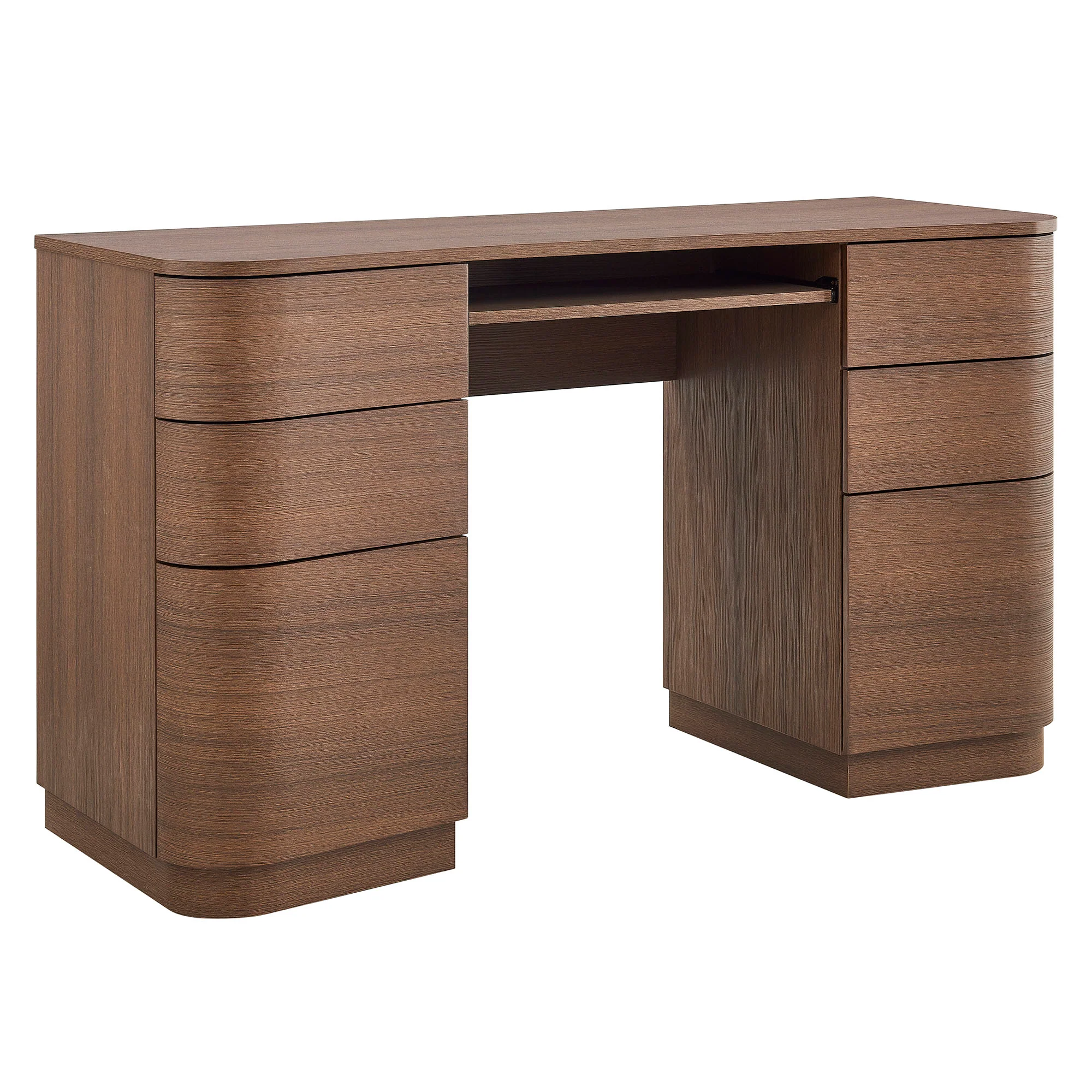 Mirae 55" 6-Drawer Curved Office Desk by Modway - Image 2