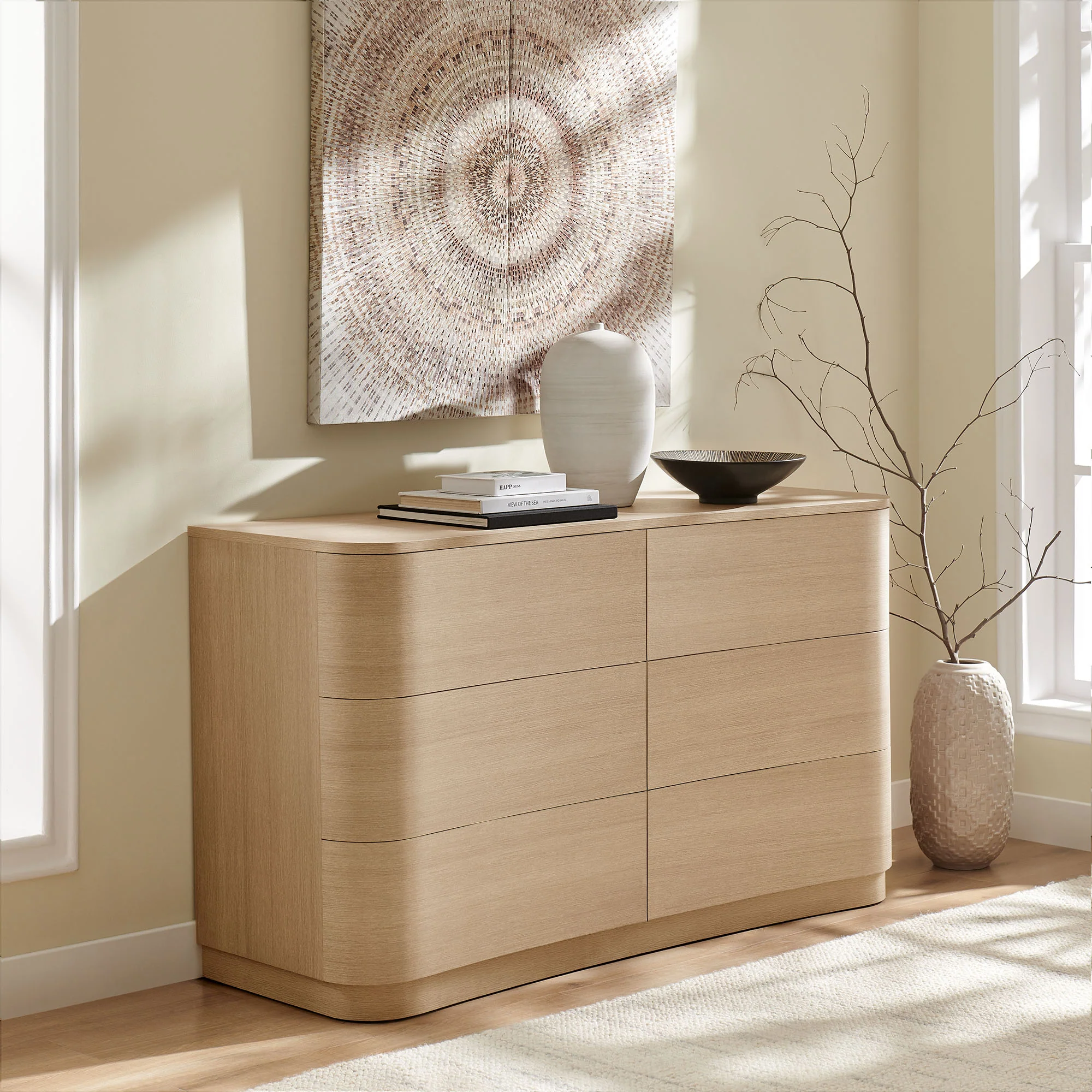 Mirae 6-Drawer Curved Dresser by Modway - Image 16