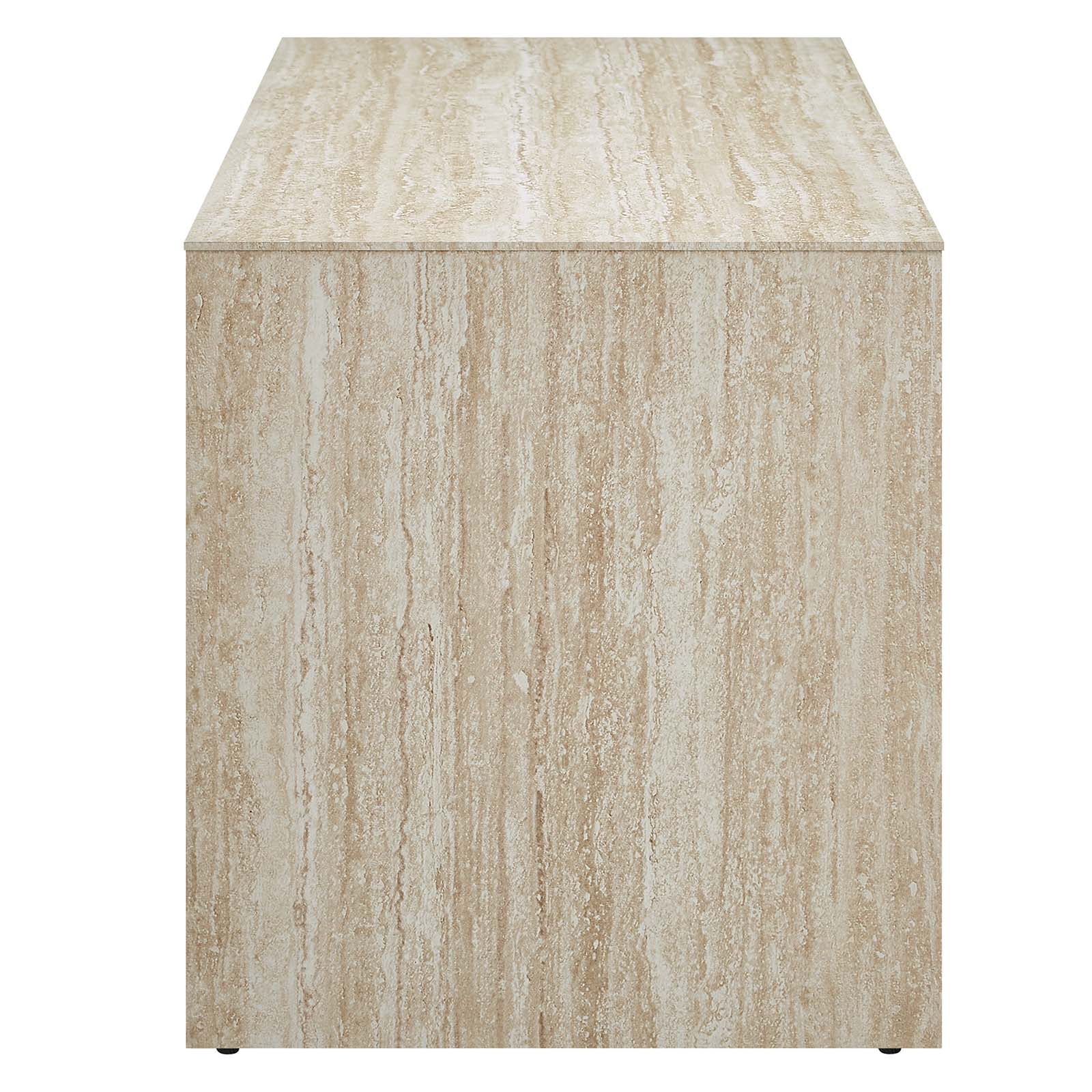 Mirella 53.5” Faux Travertine Bench By Modway - EEI-6774 - Image 2