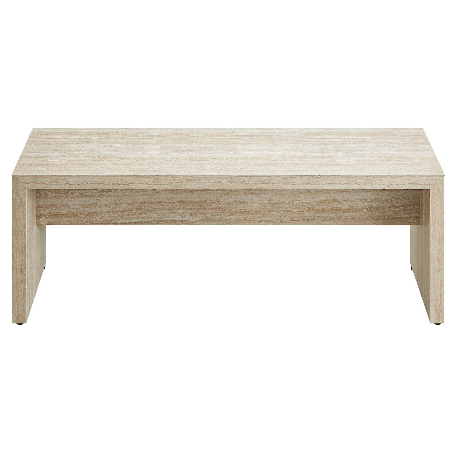 Mirella 53.5” Faux Travertine Bench By Modway - EEI-6774 - Image 3