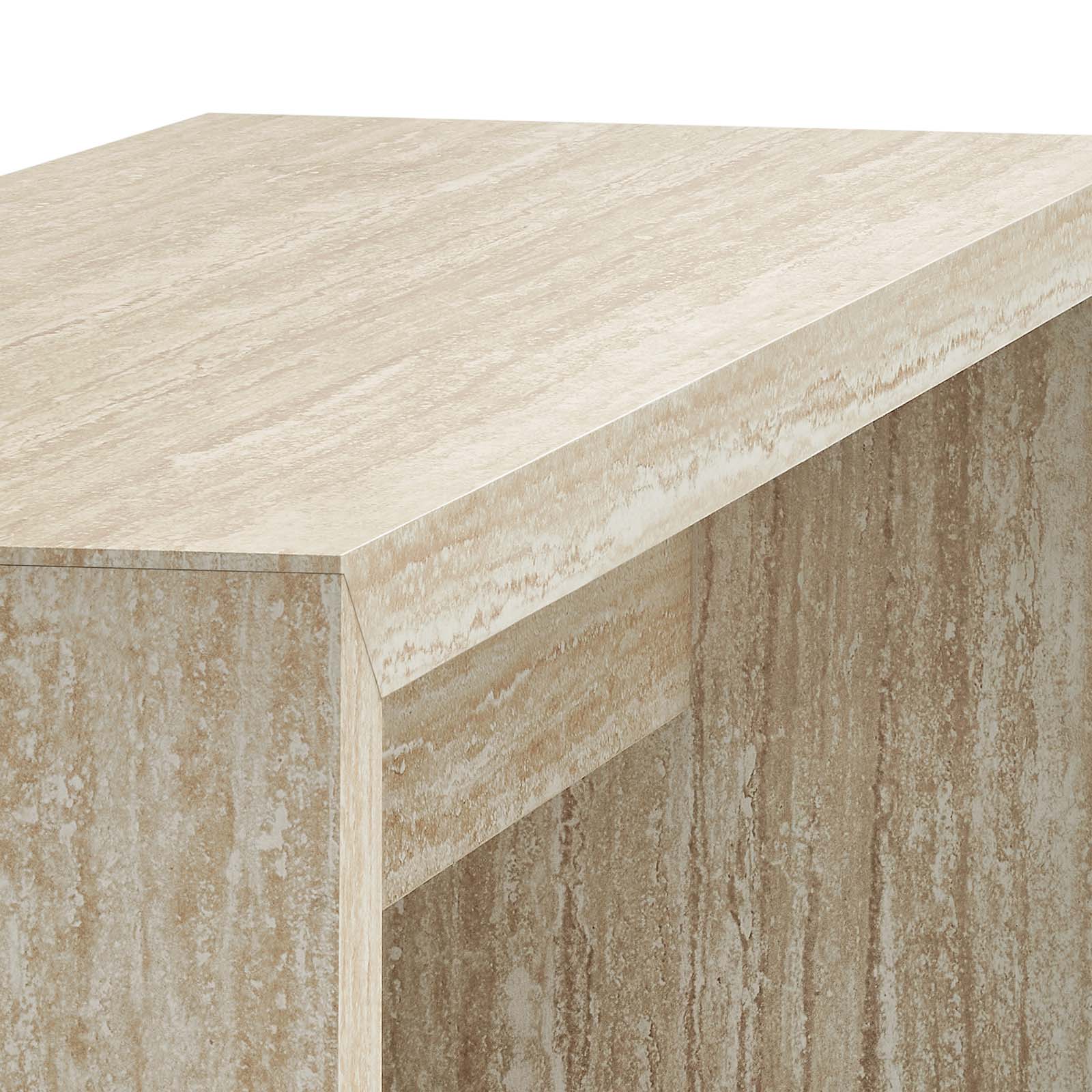 Mirella 53.5” Faux Travertine Bench By Modway - EEI-6774 - Image 4