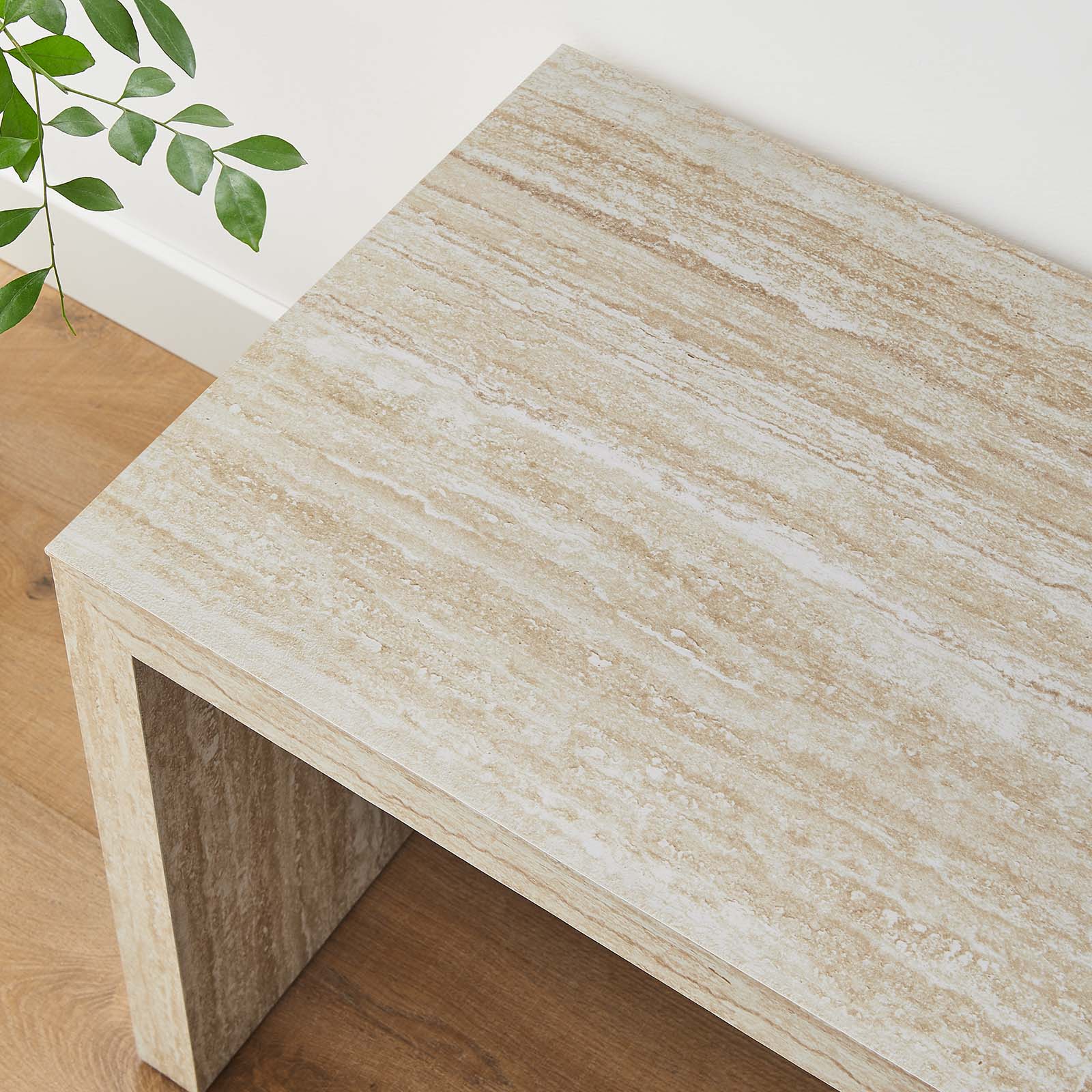 Mirella 53.5” Faux Travertine Bench By Modway - EEI-6774 - Image 8