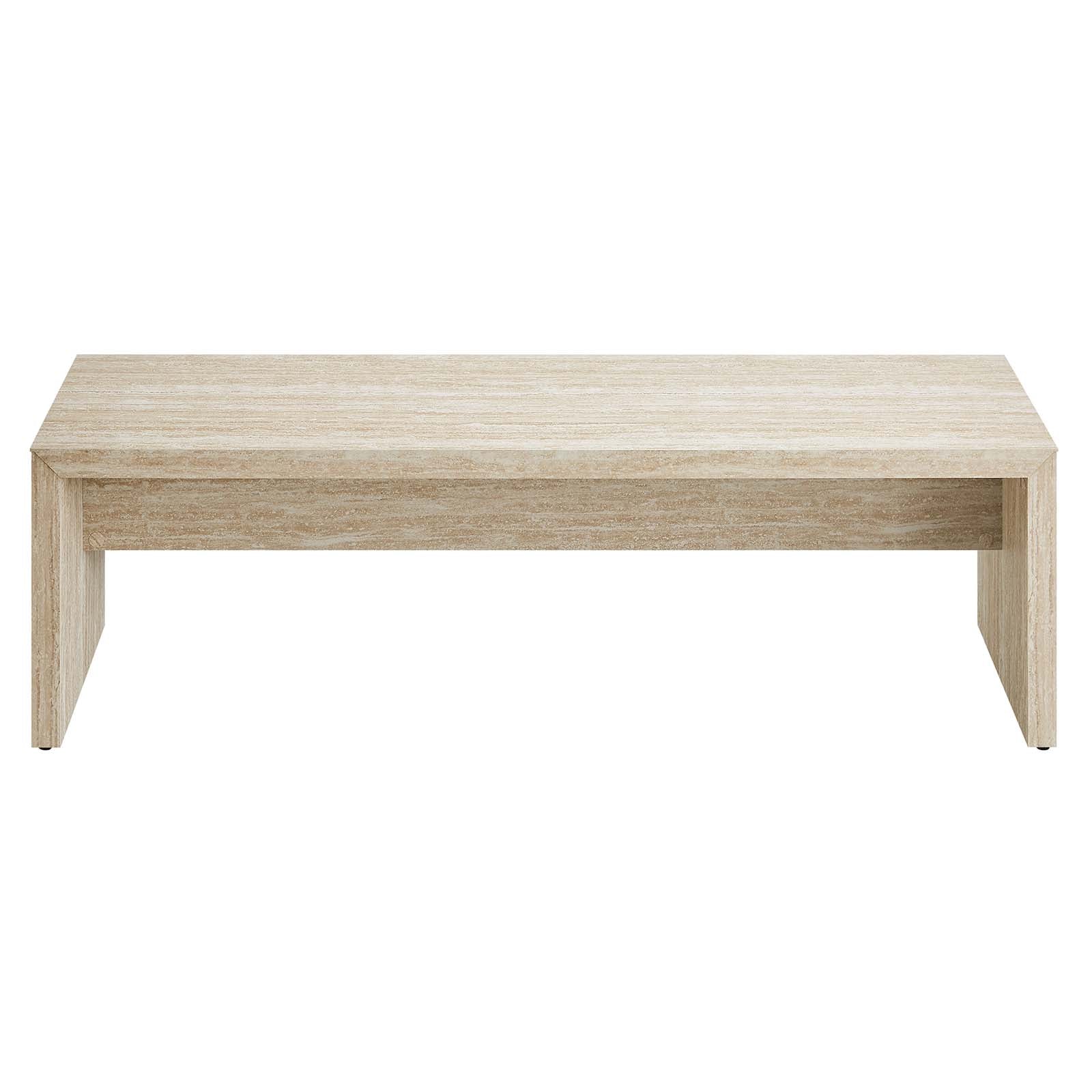 Mirella 62" Faux Travertine Long Bench By Modway - EEI-6773 - Image 3