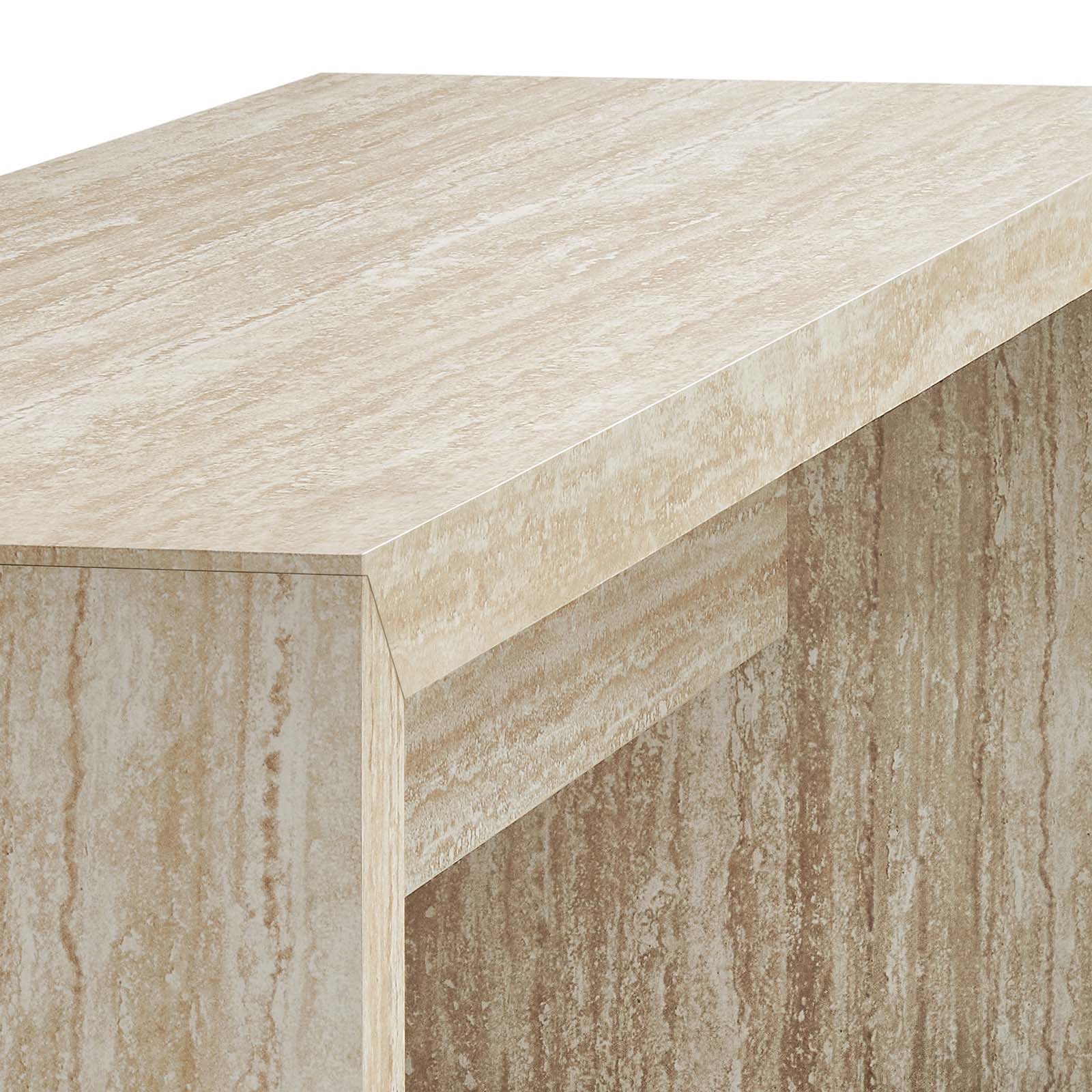 Mirella 62" Faux Travertine Long Bench By Modway - EEI-6773 - Image 4