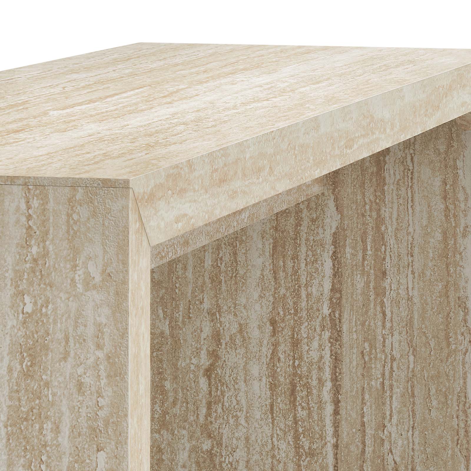 Mirella Faux Travertine Console Table By Modway - EEI-6771 - Image 4