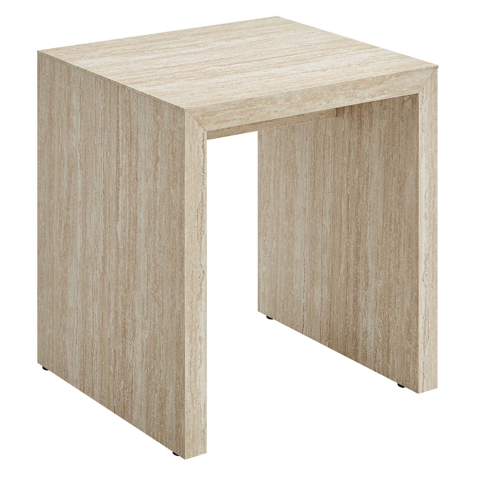 Mirella Faux Travertine Side Table By Modway - EEI-6772 - Image 2
