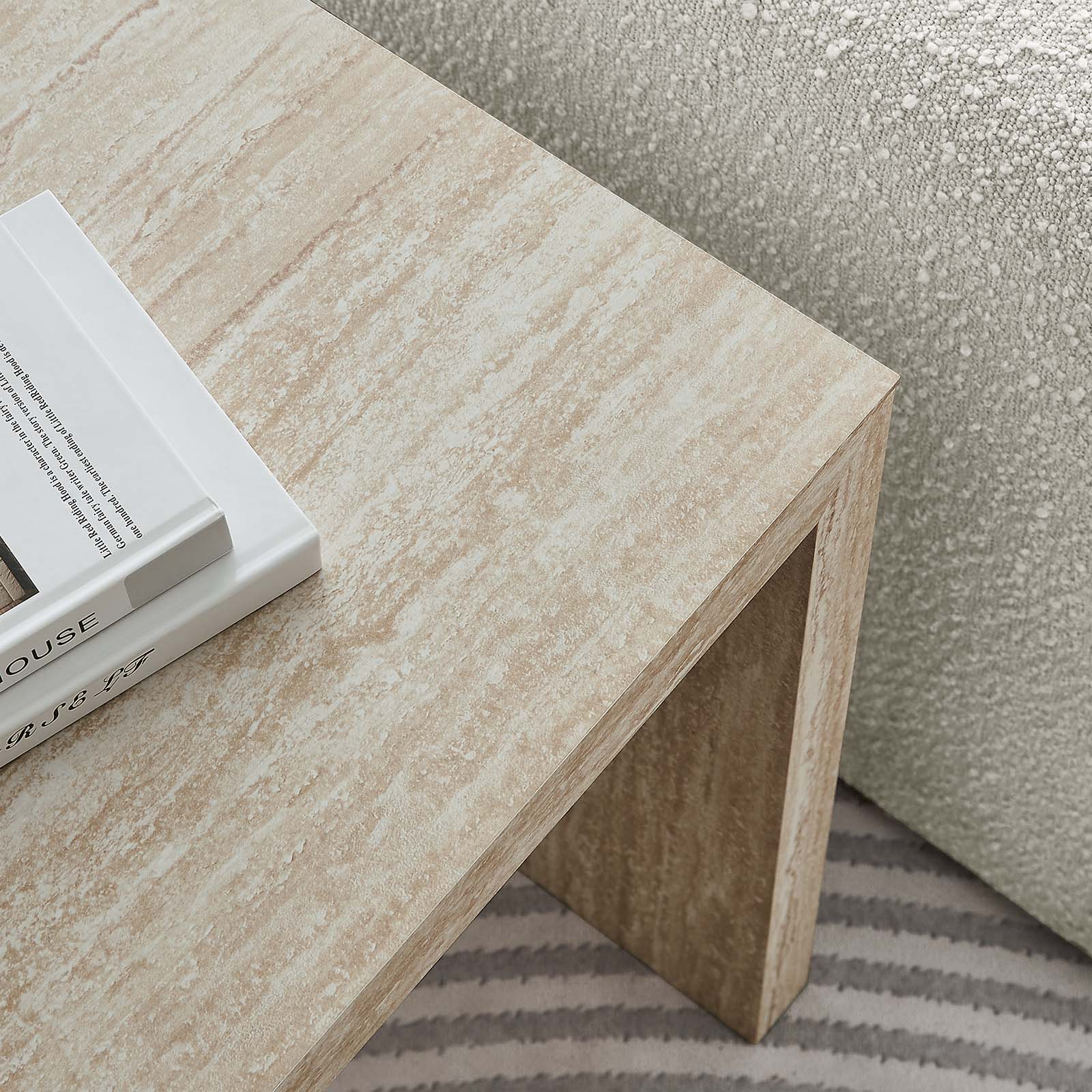 Mirella Faux Travertine Side Table By Modway - EEI-6772 - Image 7