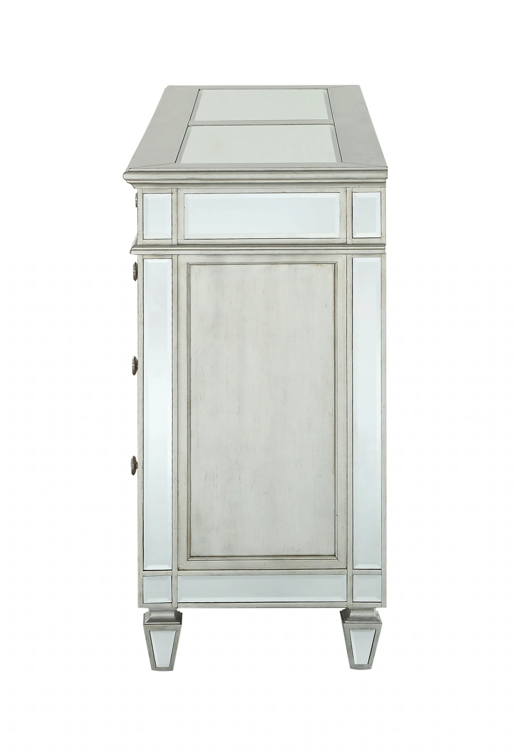 Mirrored Wood Dresser By Homeroots - Image 3