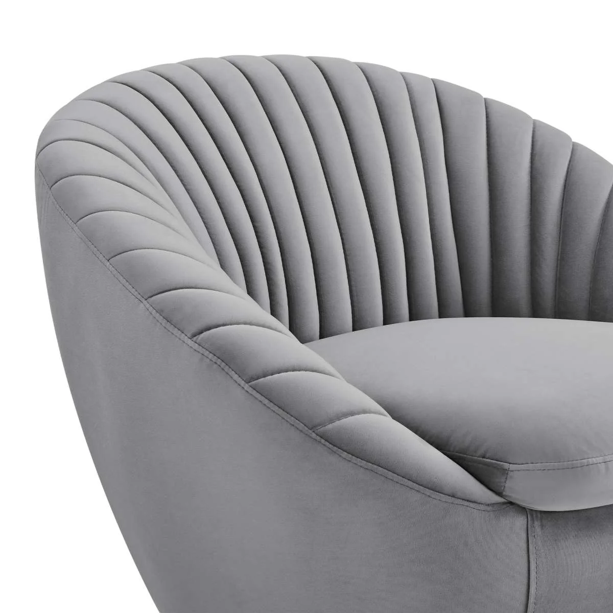 Mitzy Blush Velvet Swivel Accent Chair with Gold Base By Armen Living - Image 10