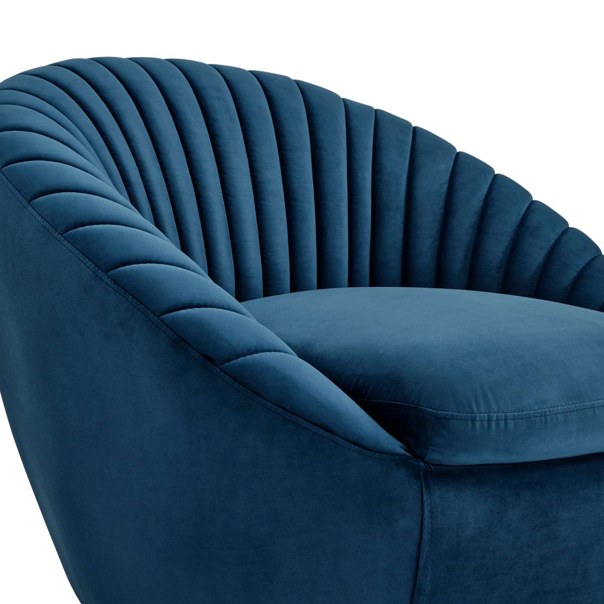 Mitzy Blush Velvet Swivel Accent Chair with Gold Base By Armen Living - Image 18