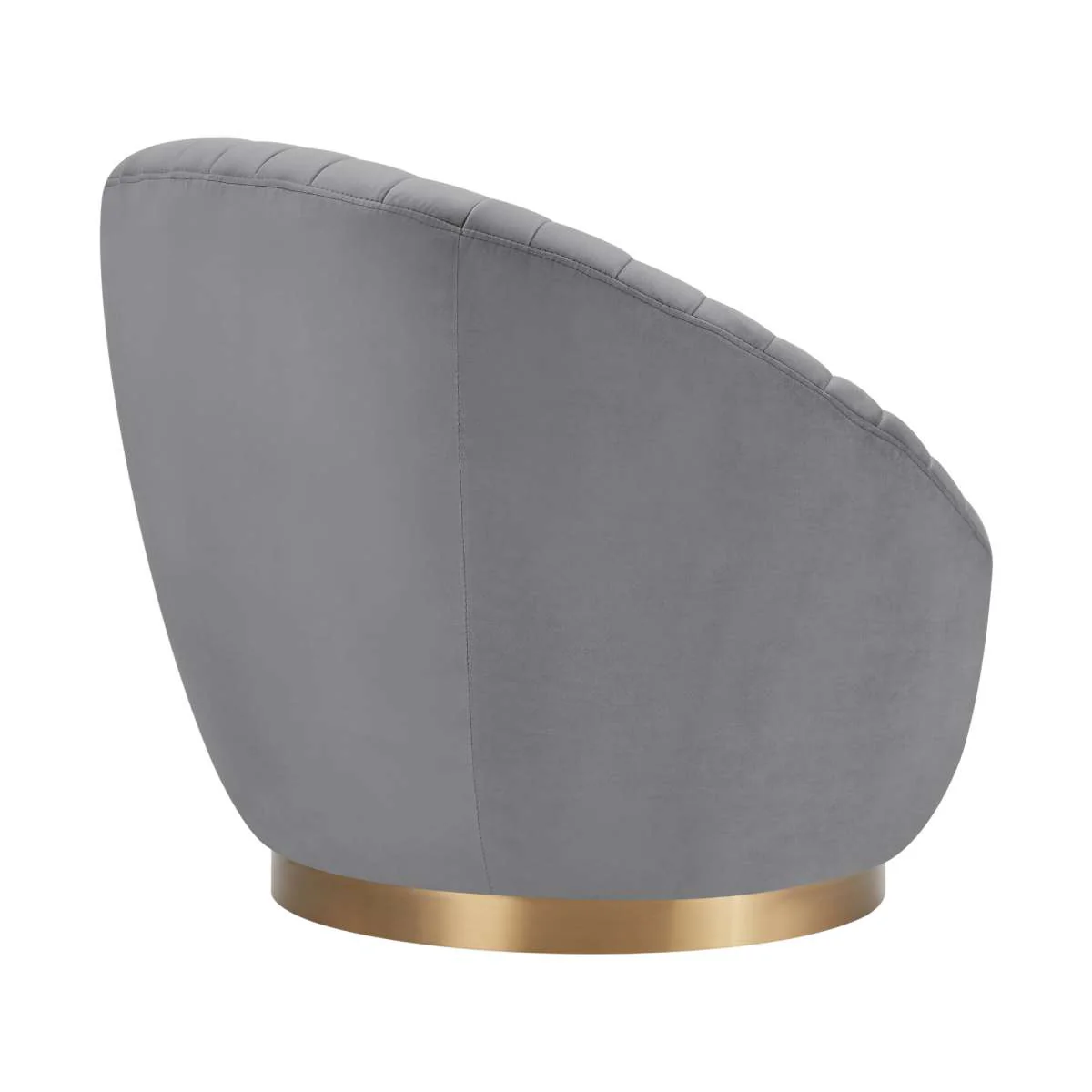 Mitzy Blush Velvet Swivel Accent Chair with Gold Base By Armen Living - Image 9