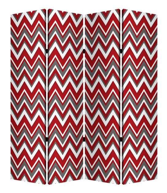 Mlti Color Wood Canvas Screen By Homeroots - Image 2
