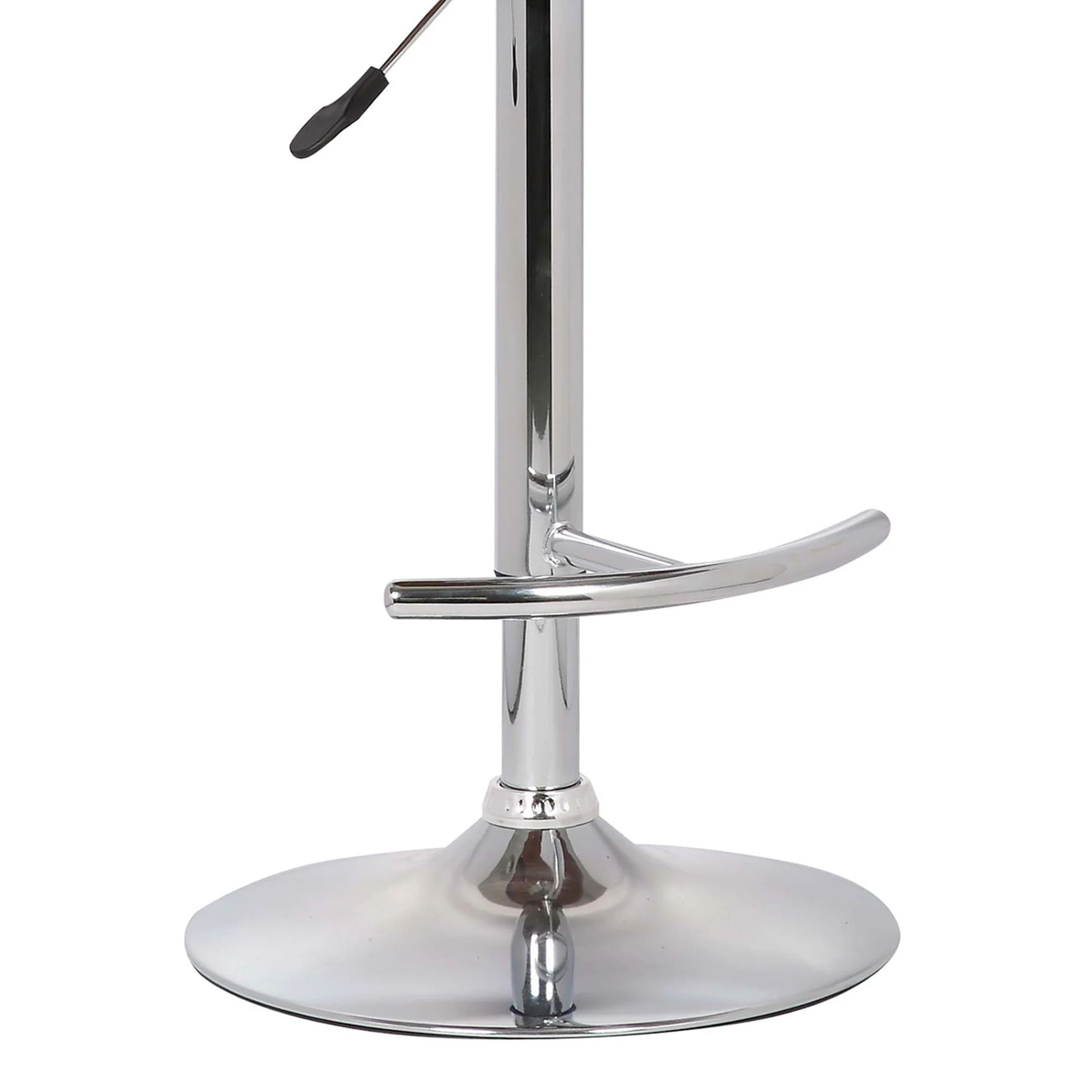 Mod Adjustable Black Faux Leather Swivel Bar Stool By Homeroots - Image 7