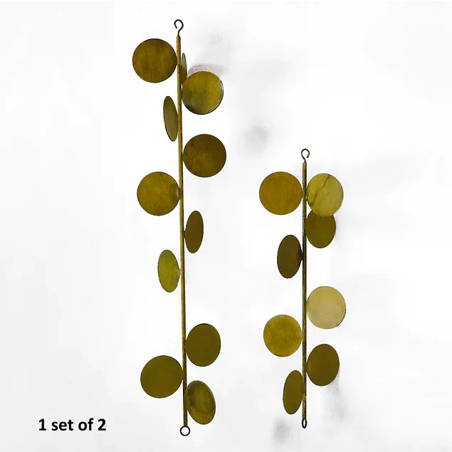 Mod Art Chain, Set Of 2 Antique By Gold Leaf Design Group - Image 2
