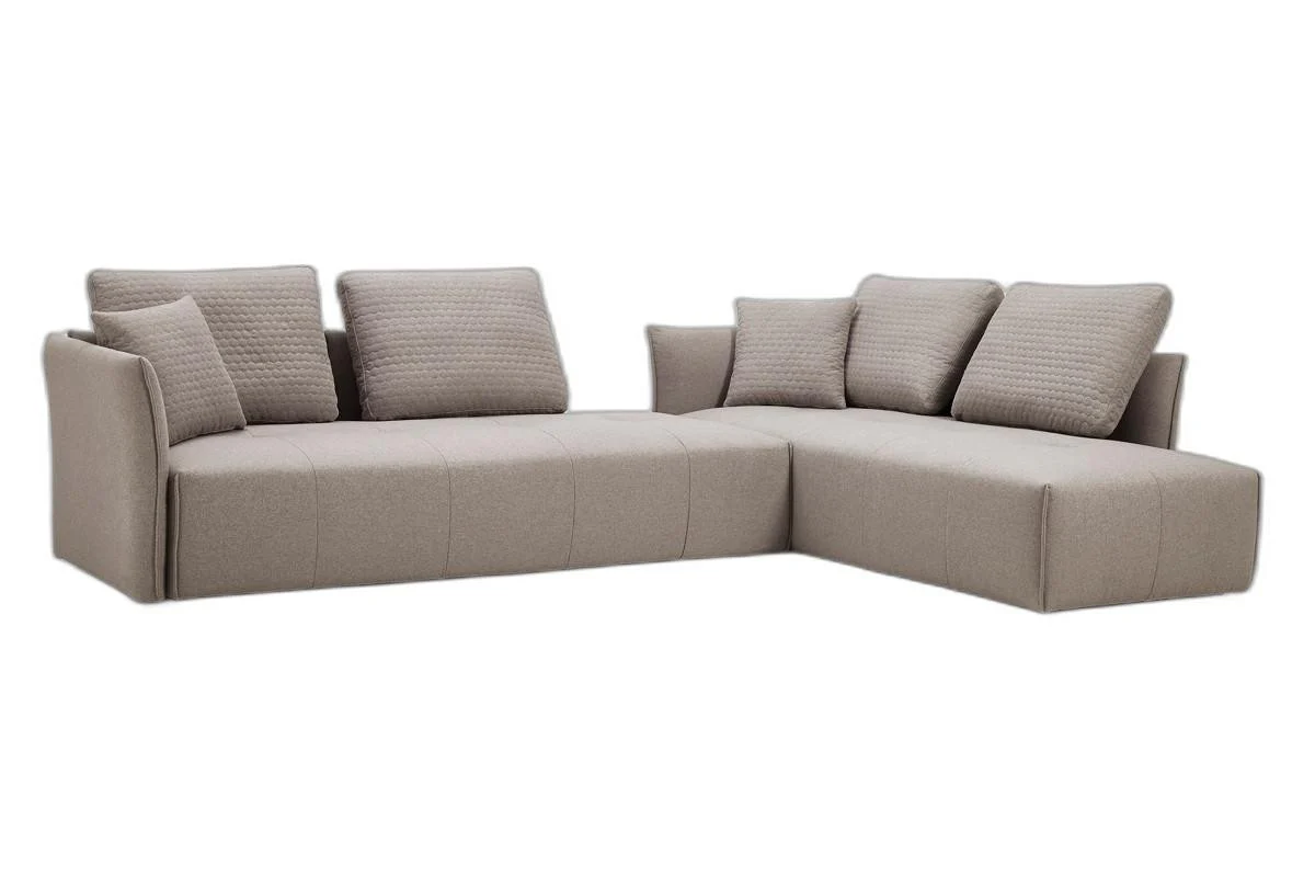 Mod Light Gray Fabric Modular Sectional Sofa Bed By Homeroots - Image 9