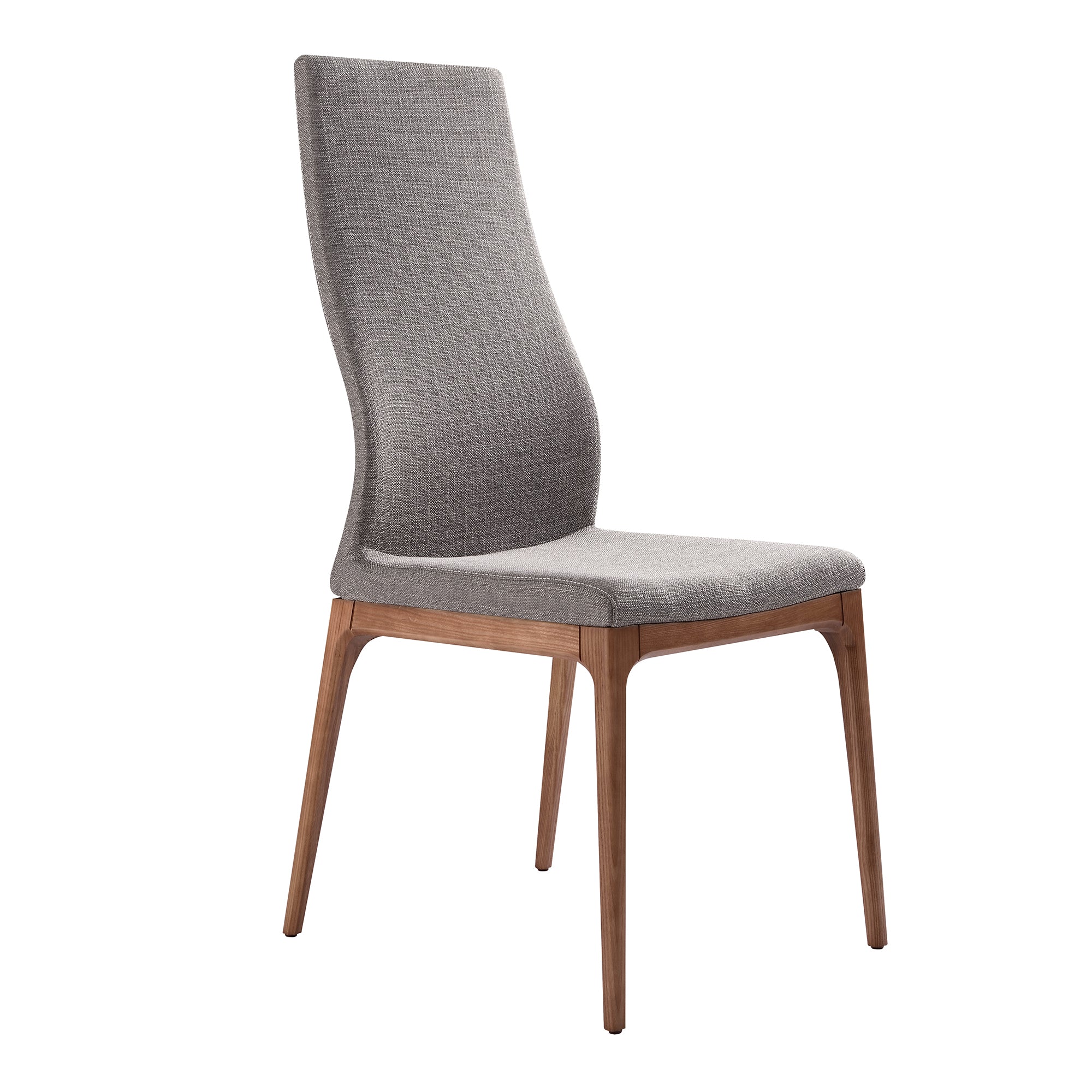 Modena Parker 5 Piece Dining Set with Gray Fabric Chairs By Armen Living - Image 3