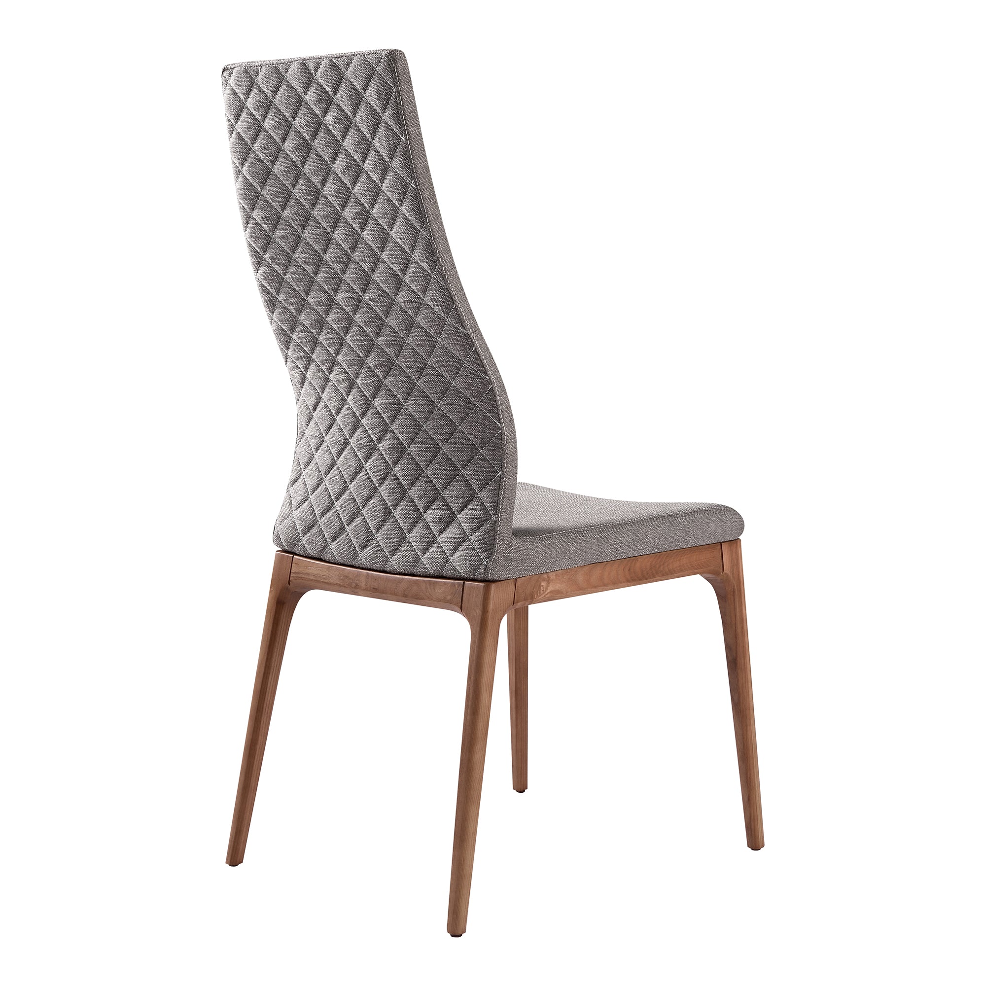 Modena Parker 5 Piece Dining Set with Gray Fabric Chairs By Armen Living - Image 4