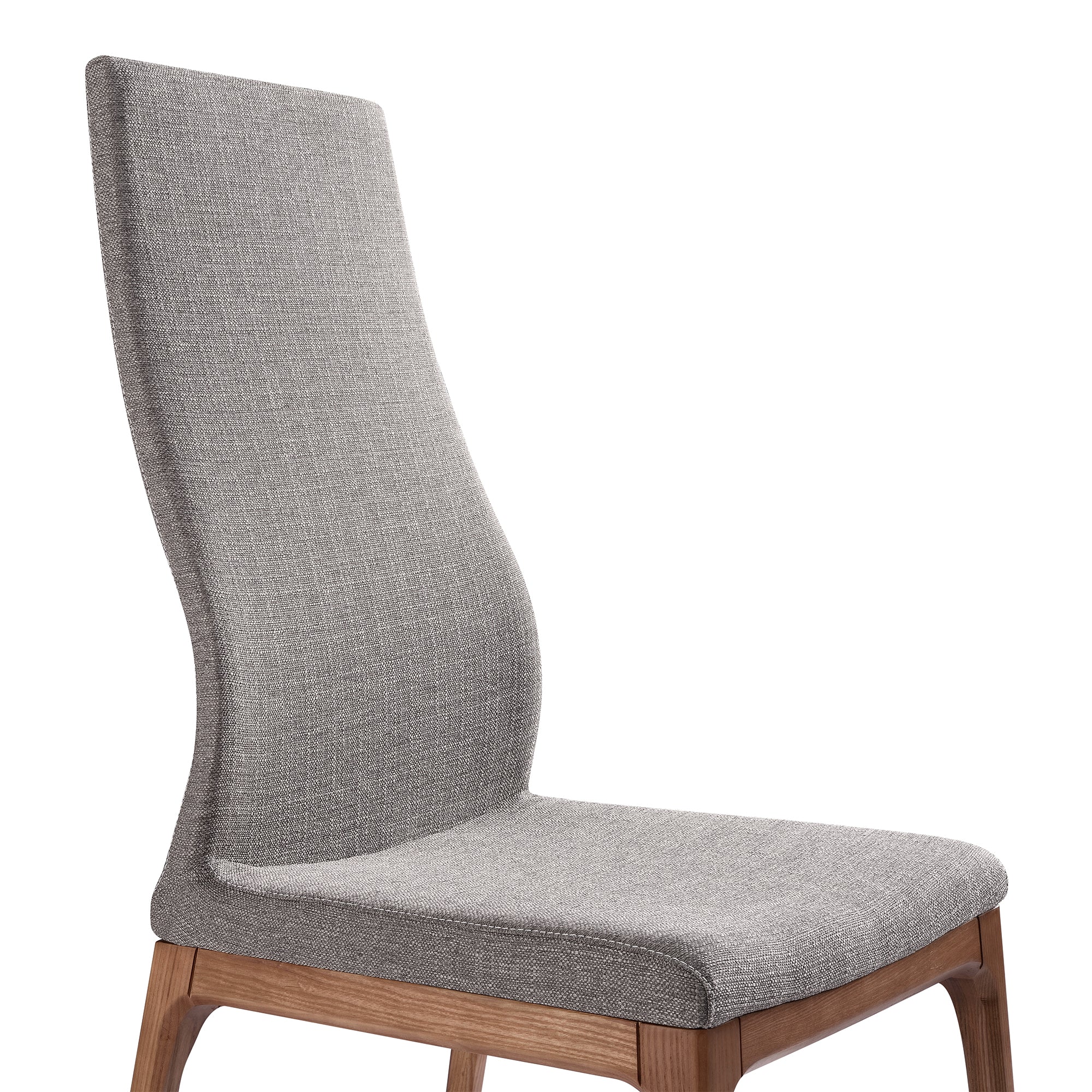 Modena Parker 5 Piece Dining Set with Gray Fabric Chairs By Armen Living - Image 7