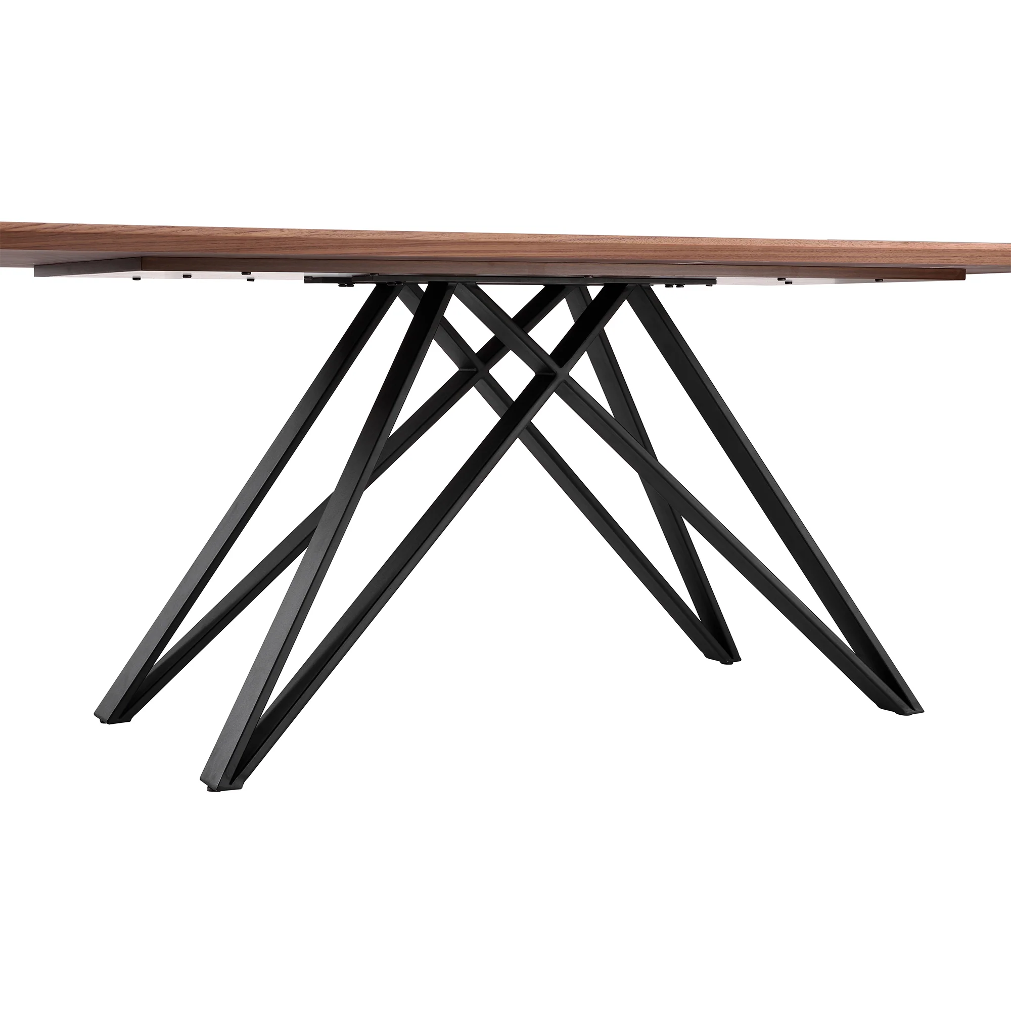 Modena Parker 5 Piece Dining Set with Gray Fabric Chairs By Armen Living - Image 8