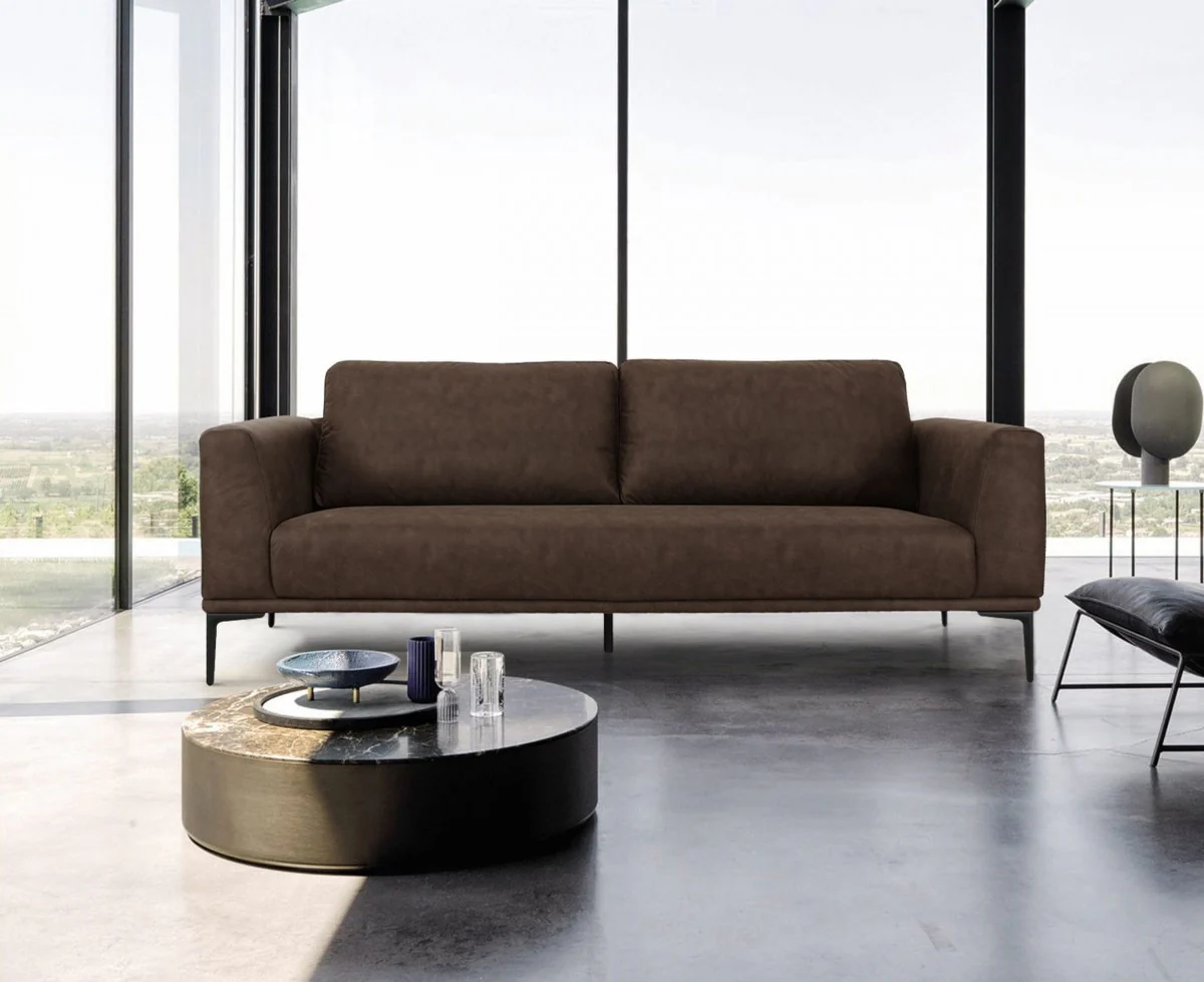 Modern 78" Dark Grey Loveseat With Removable Cushions By Homeroots - Image 5
