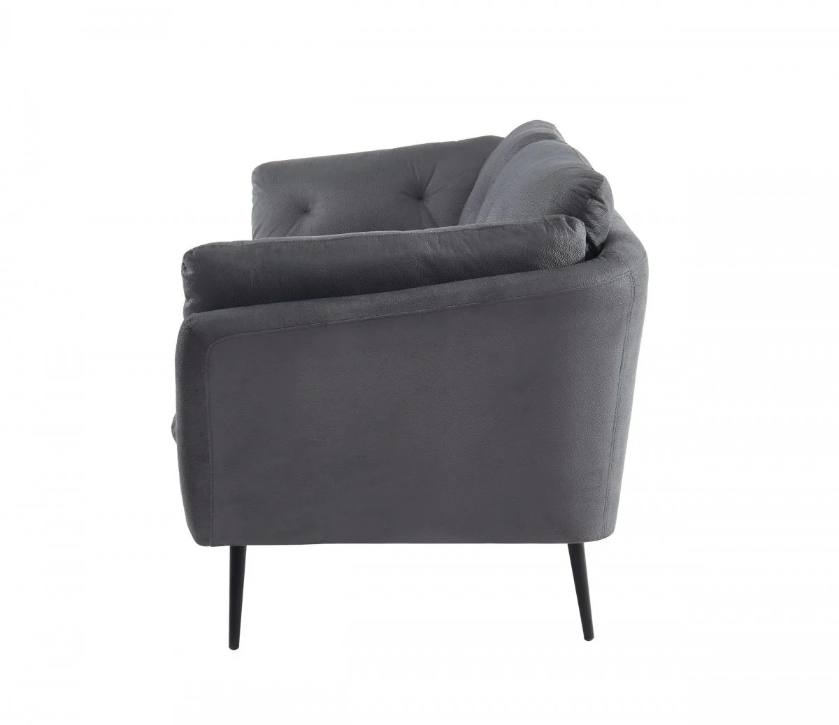 Modern 84" Dark Grey Sofa With Two Cushions By Homeroots - Image 10