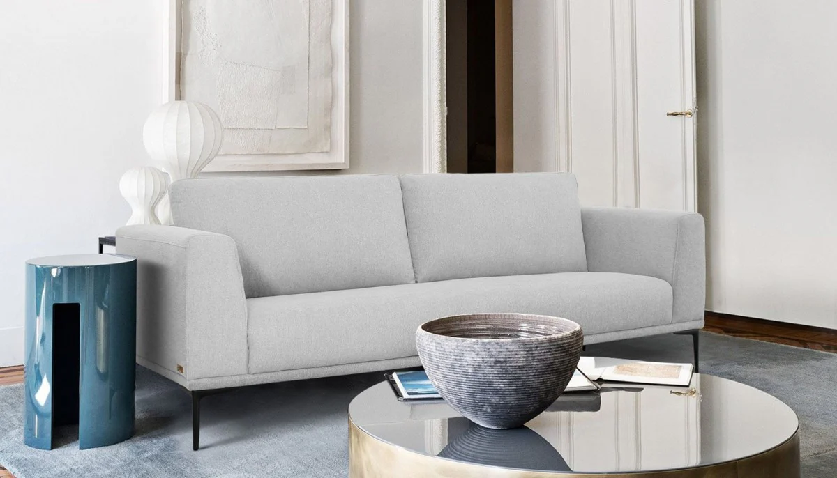 Modern 87" Dark Grey Sofa With Removable Back Cushions By Homeroots - Image 7