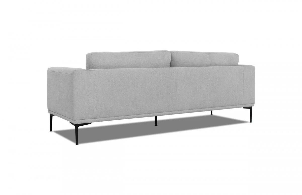 Modern 87" Dark Grey Sofa With Removable Back Cushions By Homeroots - Image 8