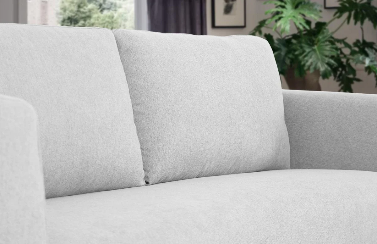 Modern 87" Dark Grey Sofa With Removable Back Cushions By Homeroots - Image 9