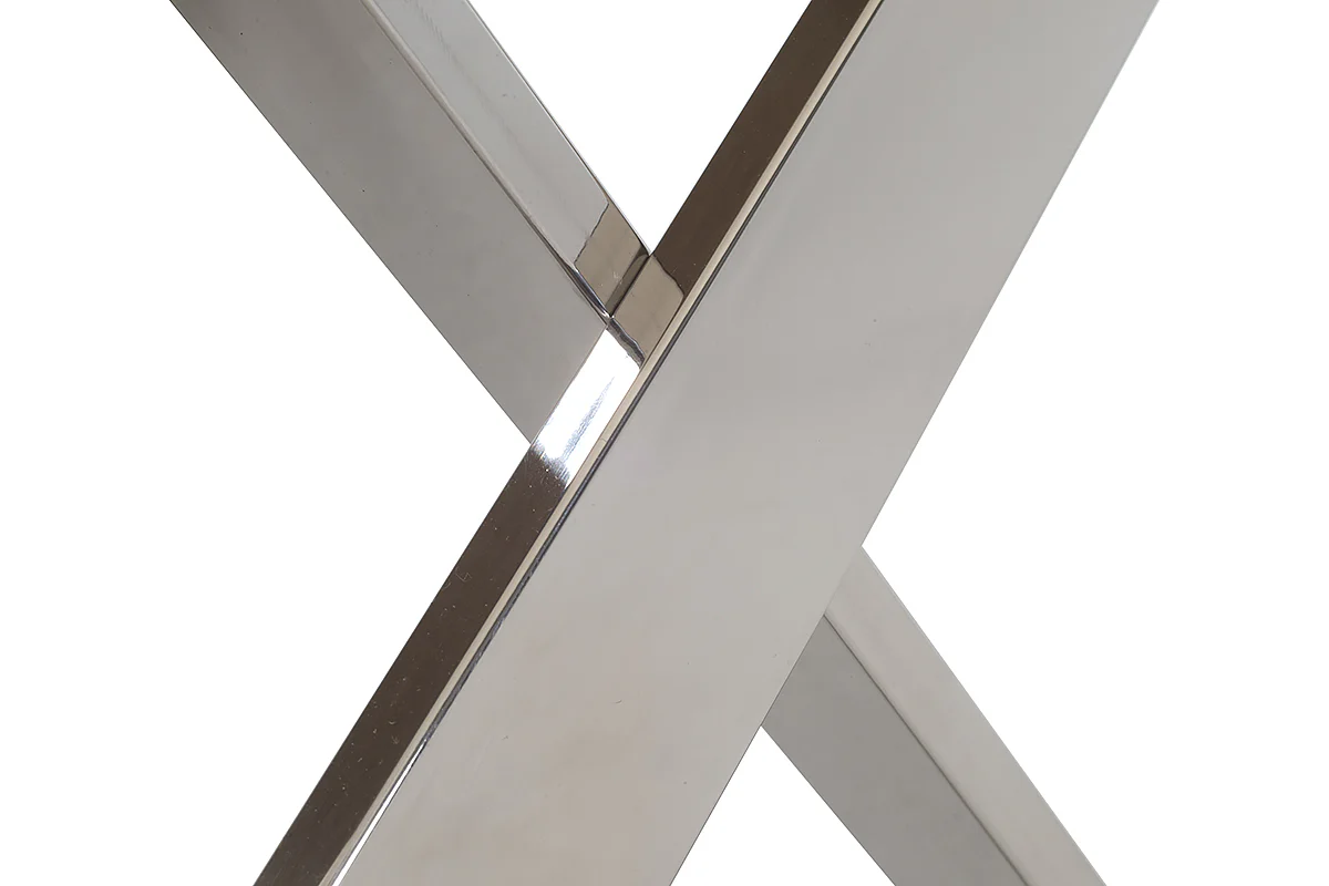 Modern Ash and Steel End Table By Homeroots - Image 3