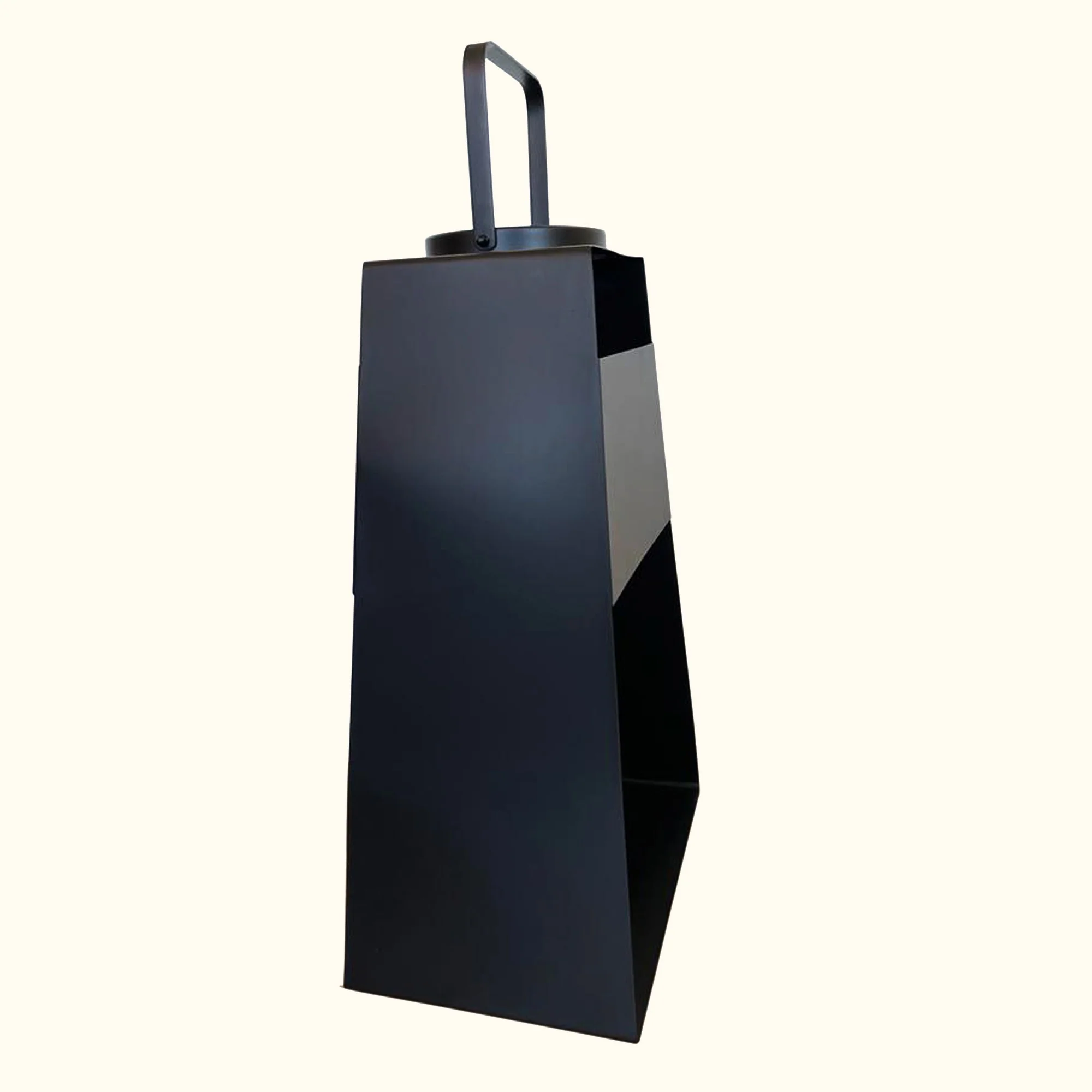 Modern Black and Glass Candle Holder By Homeroots - Image 3