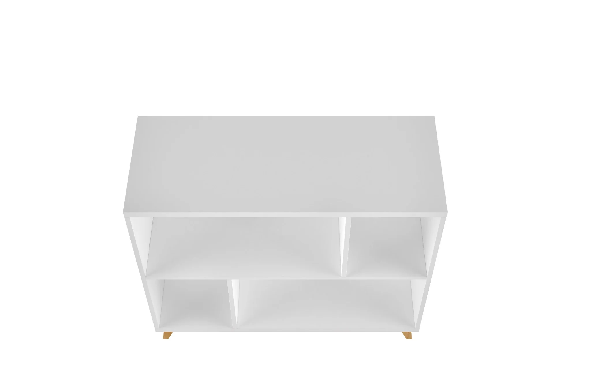 Modern Black and Natural Bookcase By Homeroots - Image 12