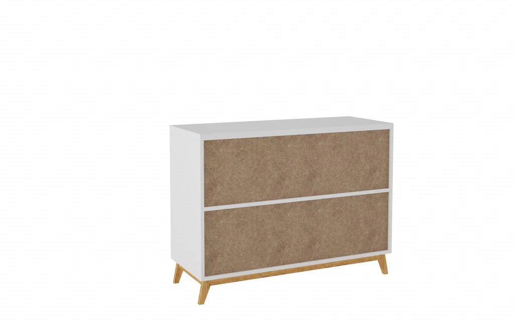 Modern Black And Natural Two Door Buffet By Homeroots - Image 12