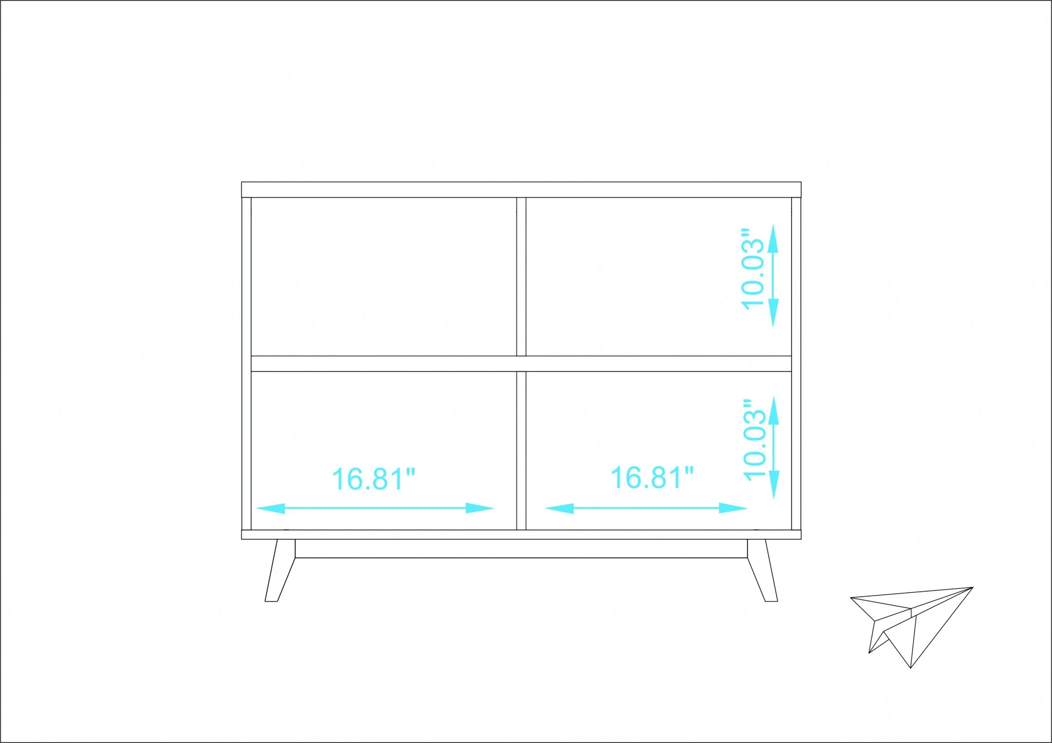 Modern Black And Natural Two Door Buffet By Homeroots - Image 14