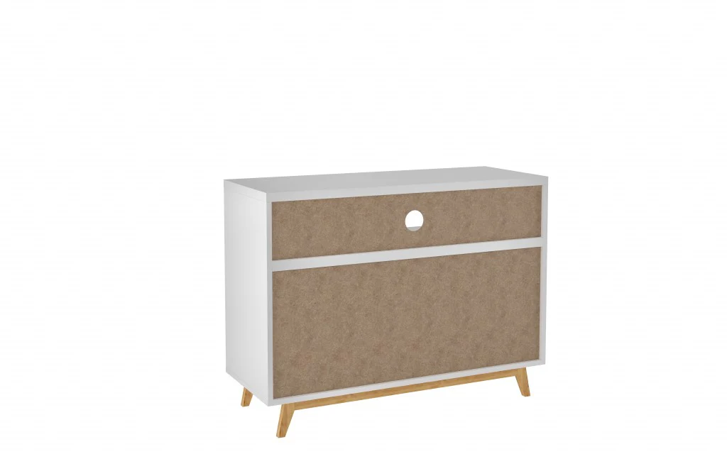 Modern Black And Natural Two Door Console Table By Homeroots - Image 12