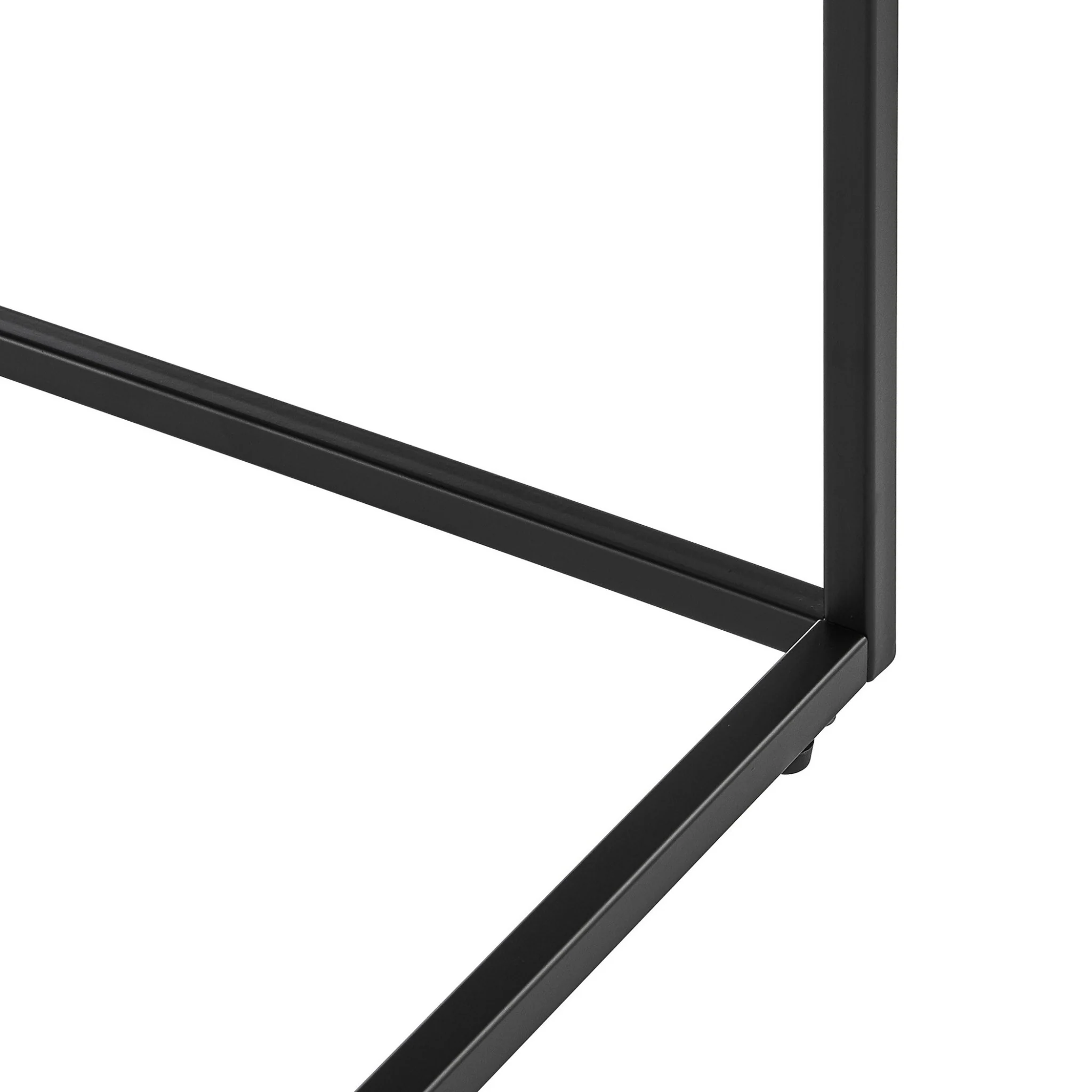 Modern Black Gloss on Black Console Table By Homeroots - Image 4