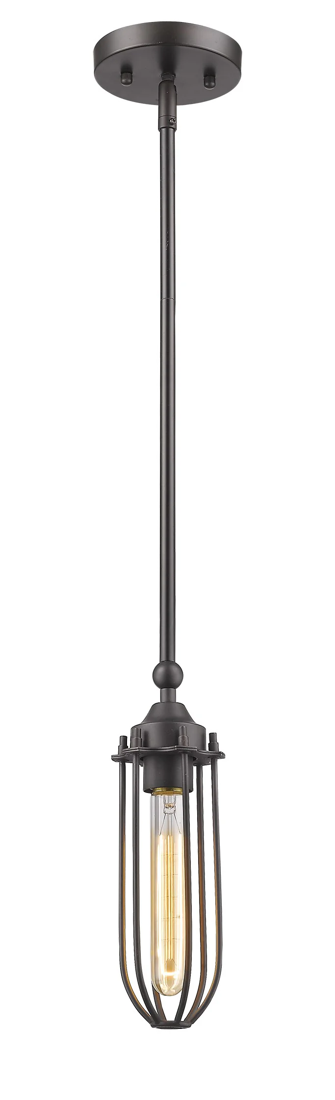 Modern Bronze Mini Pendant Hanging Light By Homeroots - Image 2
