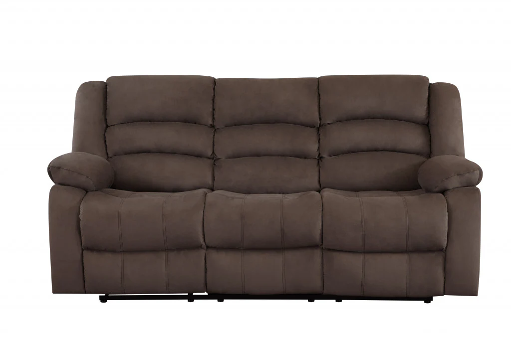 Modern Brown Leather Sofa And Loveseat By Homeroots - 343875 - Image 4
