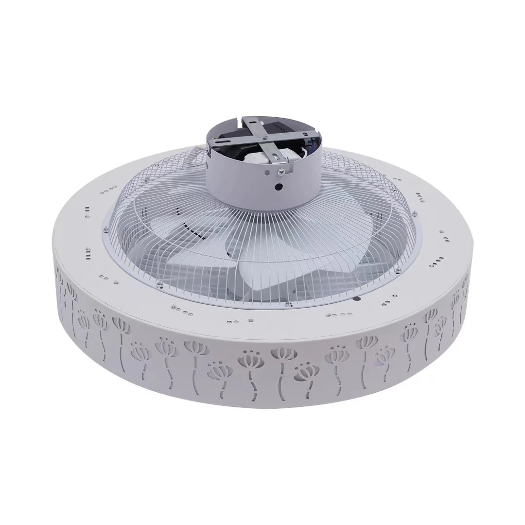 Modern Ceiling Fan and Light With Flower Details By Homeroots - Image 4