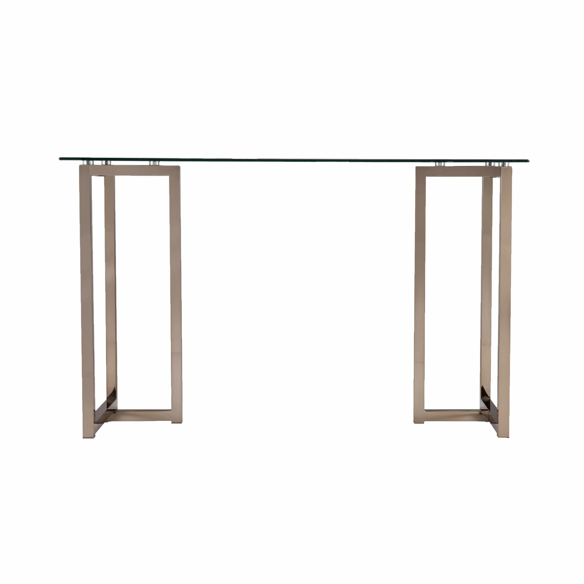 Modern Champagne Writing Desk By Homeroots - Image 3