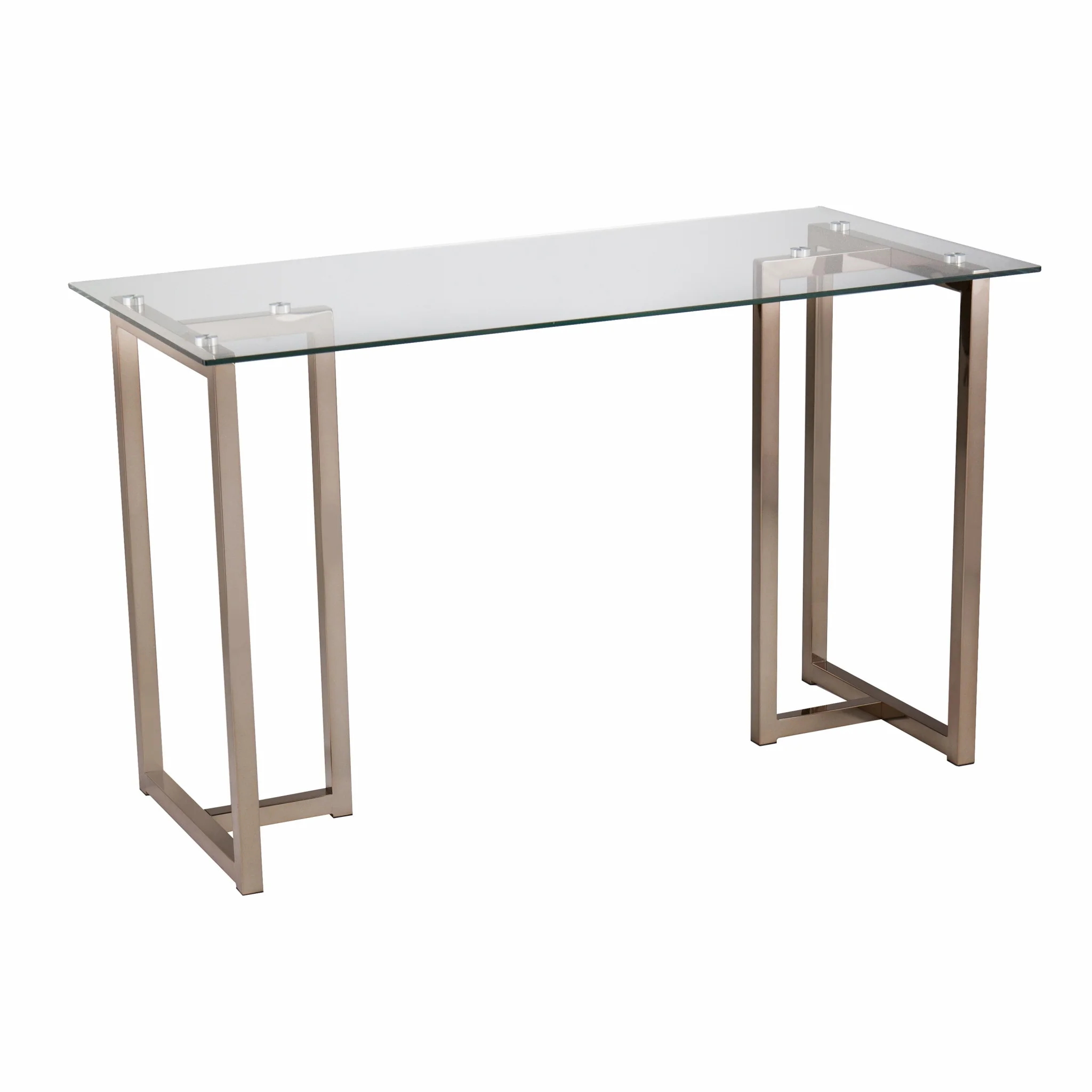 Modern Champagne Writing Desk By Homeroots - Image 8
