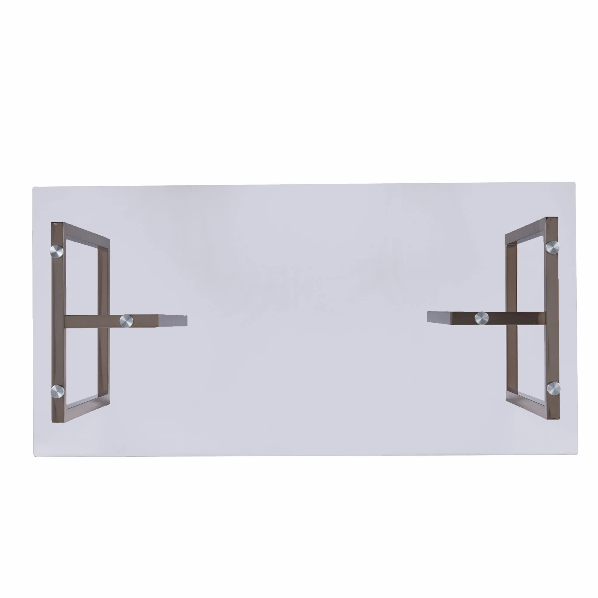 Modern Champagne Writing Desk By Homeroots - Image 9