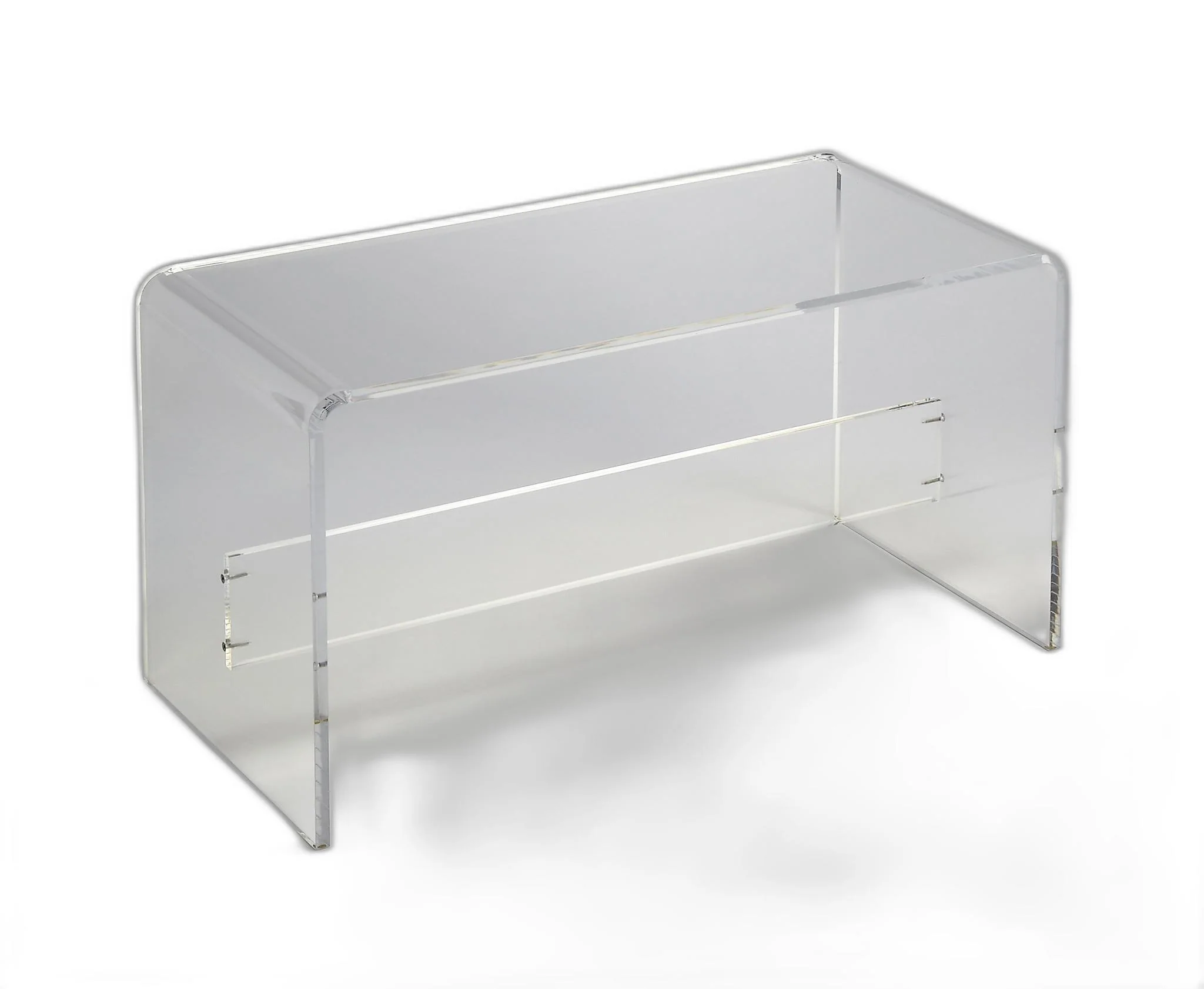 Modern Chic Acrylic Bench By Homeroots - Image 2