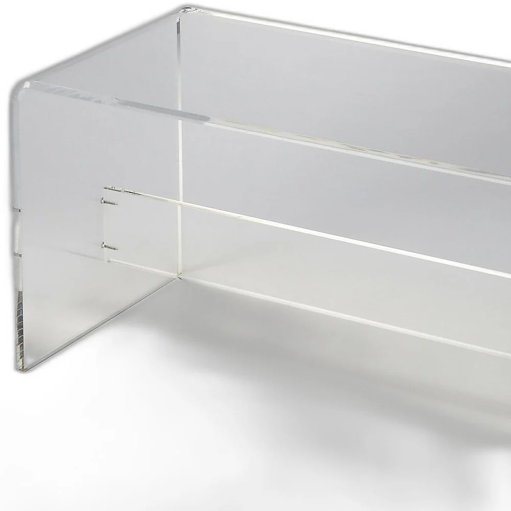 Modern Chic Acrylic Bench By Homeroots - Image 3